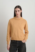 Basket Weave Crewneck Apricot