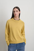 Basket Weave Crewneck Marigold