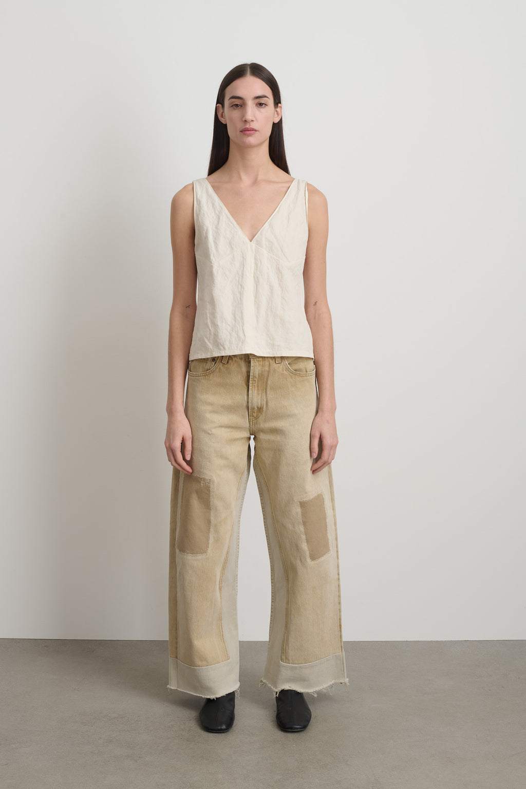 Seamed Camisole Ecru