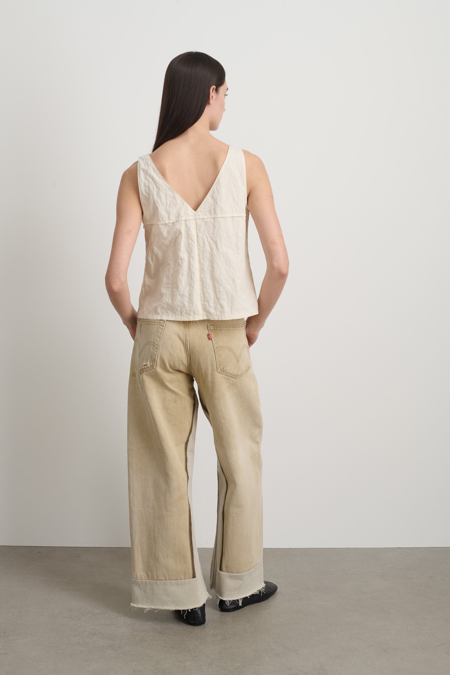Reworked Culotte Vintage Khaki