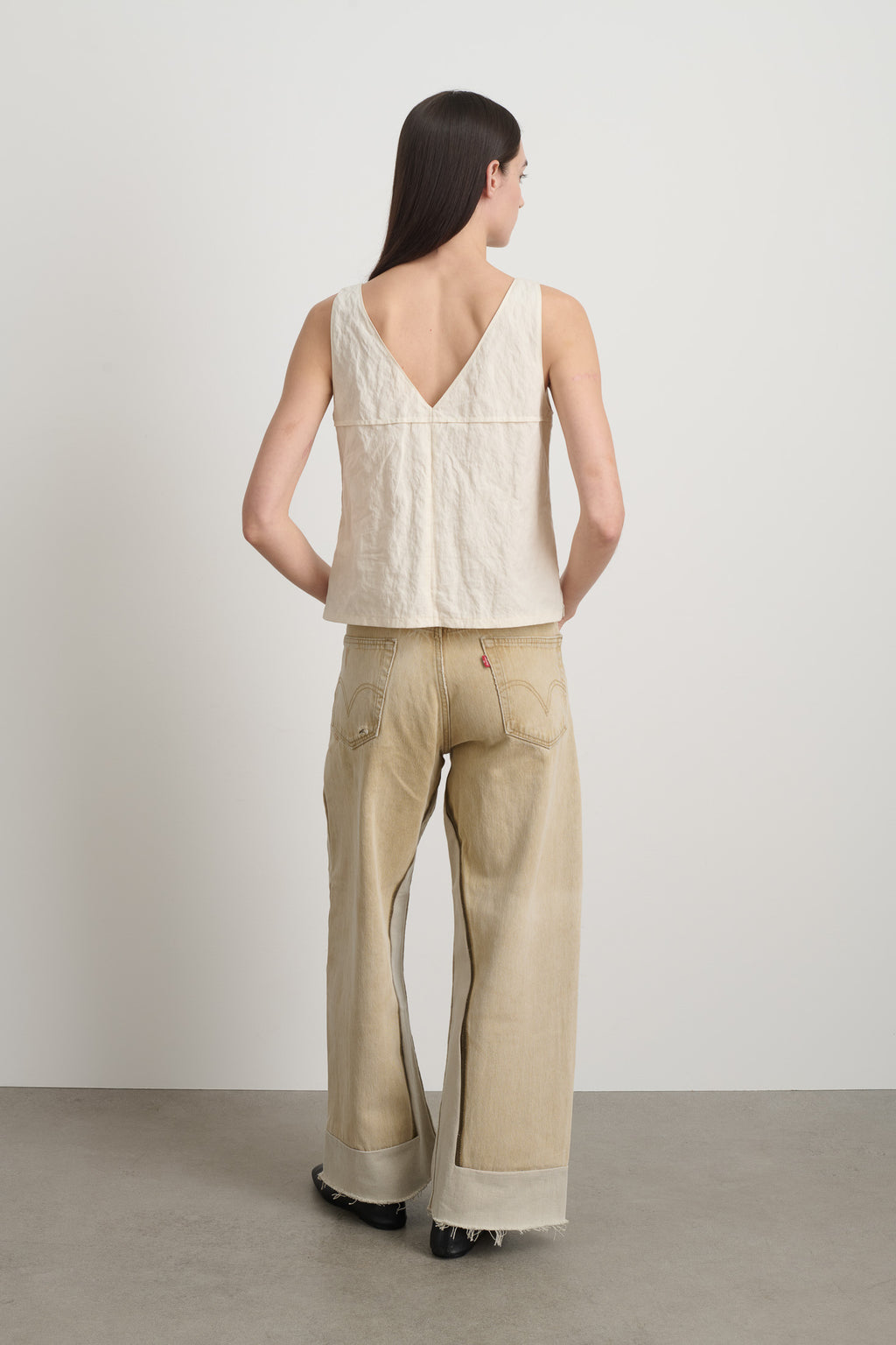 Seamed Camisole Ecru