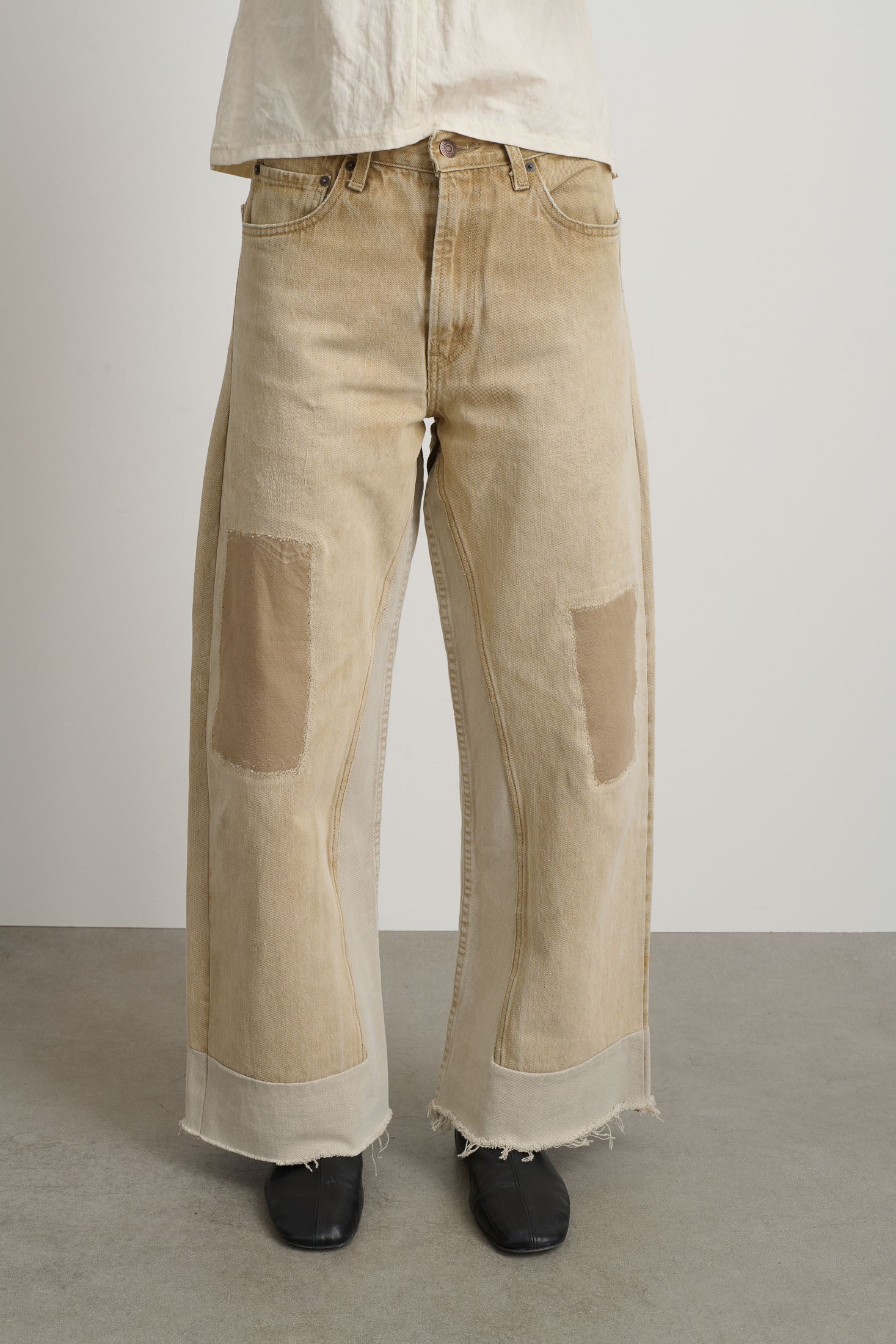 Reworked Culotte Vintage Khaki