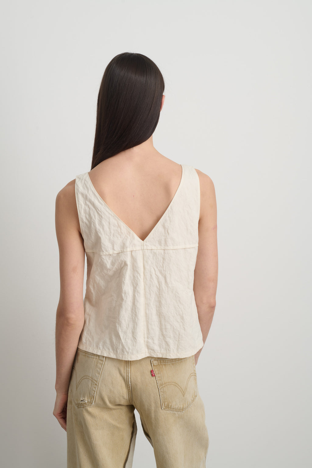 Seamed Camisole Ecru