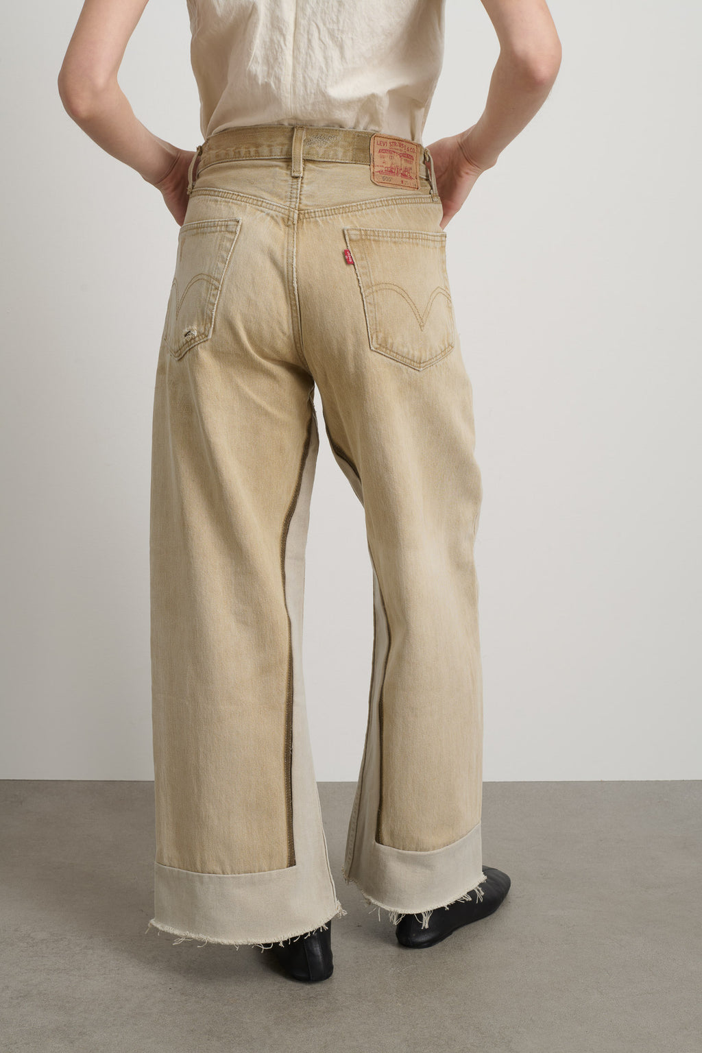 Reworked Culotte Vintage Khaki
