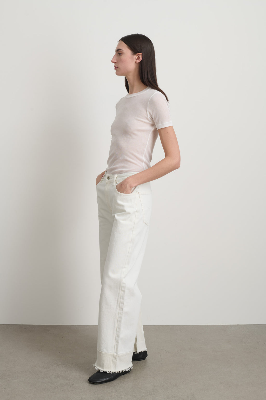 Reworked Culotte Vintage White