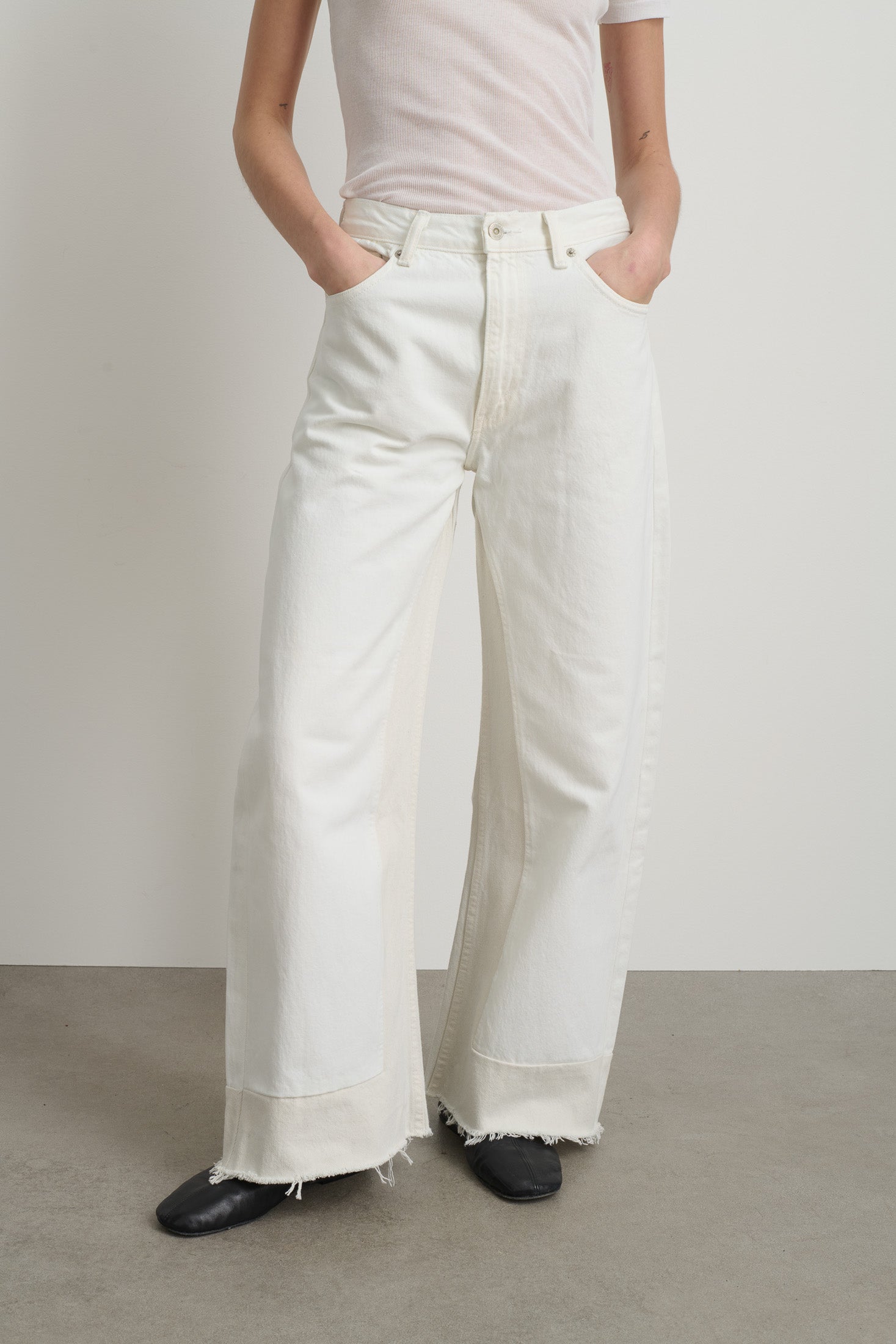Reworked Culotte Vintage White