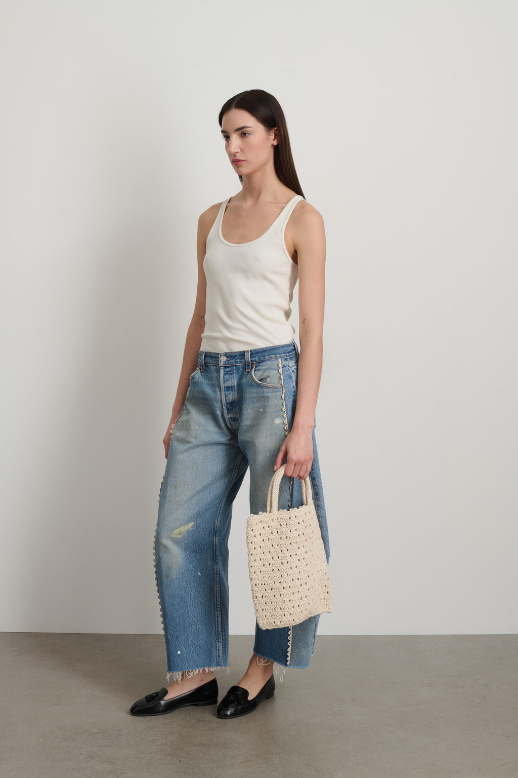 Nico Crochet Tote Ecrú