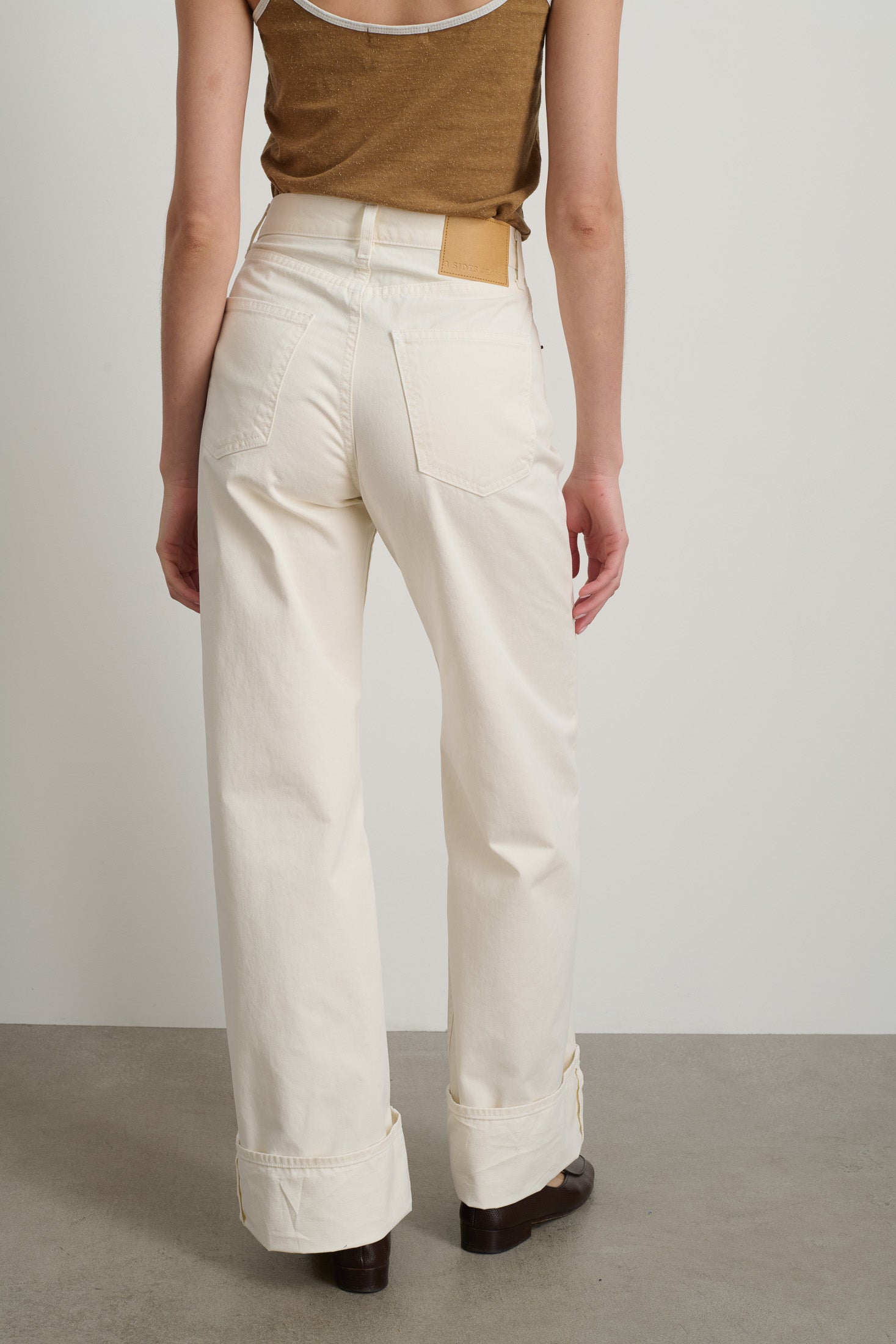 Zora Ringer Tank Camel/White