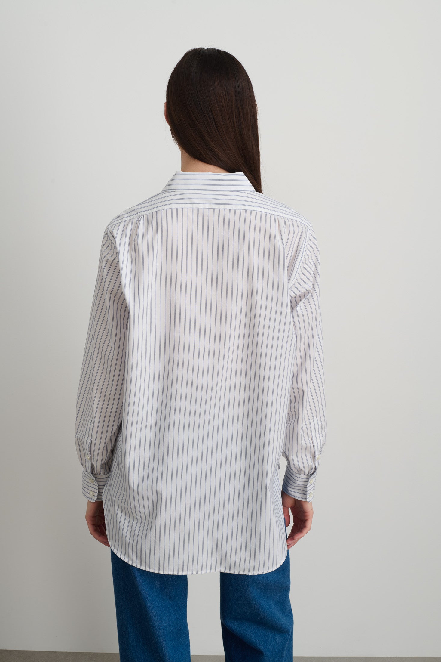 Louisa Shirt White Poplin w/Tatted Lace - Women | B SIDES – B