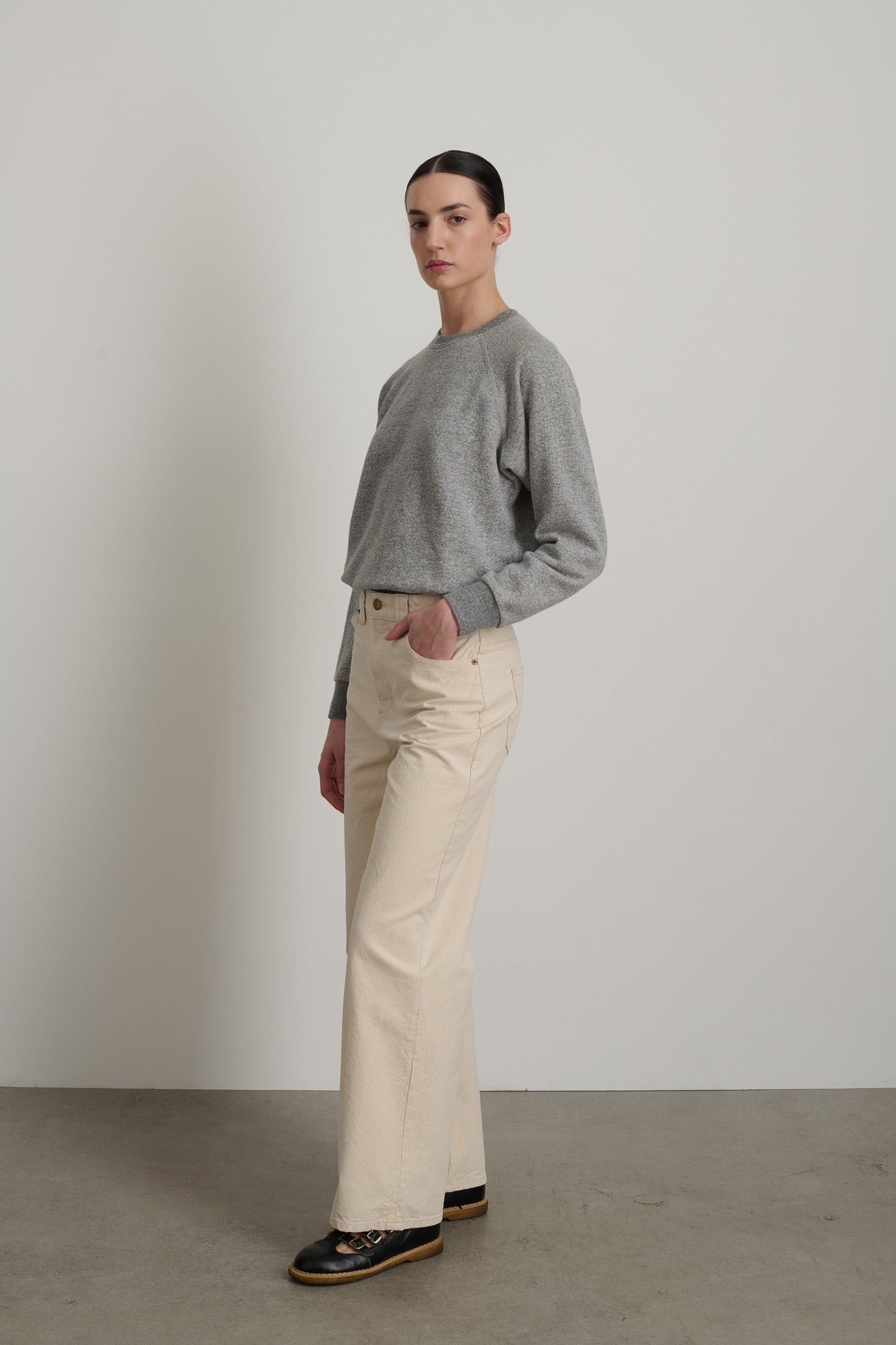 Easy Jean Mere White
