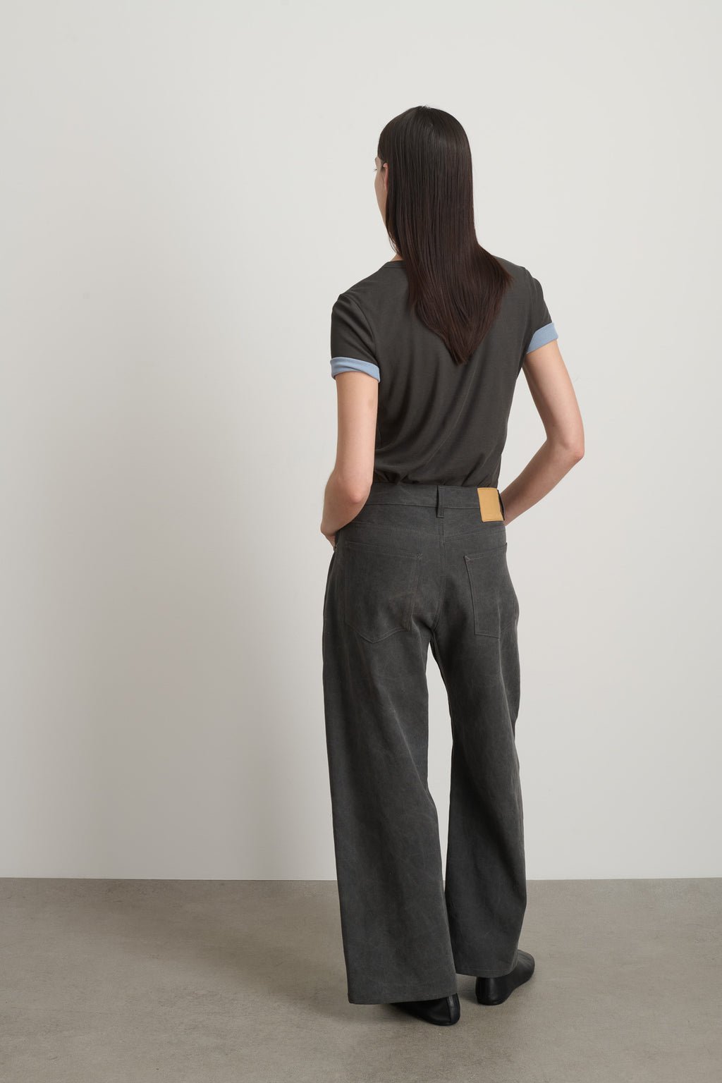 Floppy Jean Washed Black