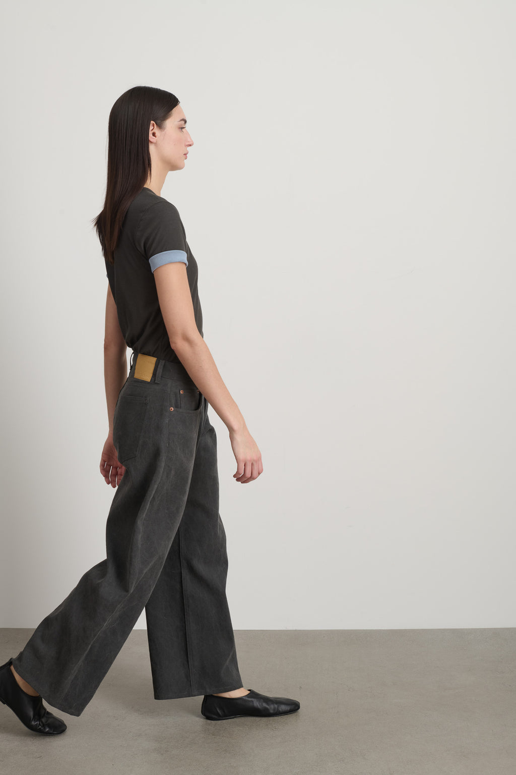 Floppy Jean Washed Black