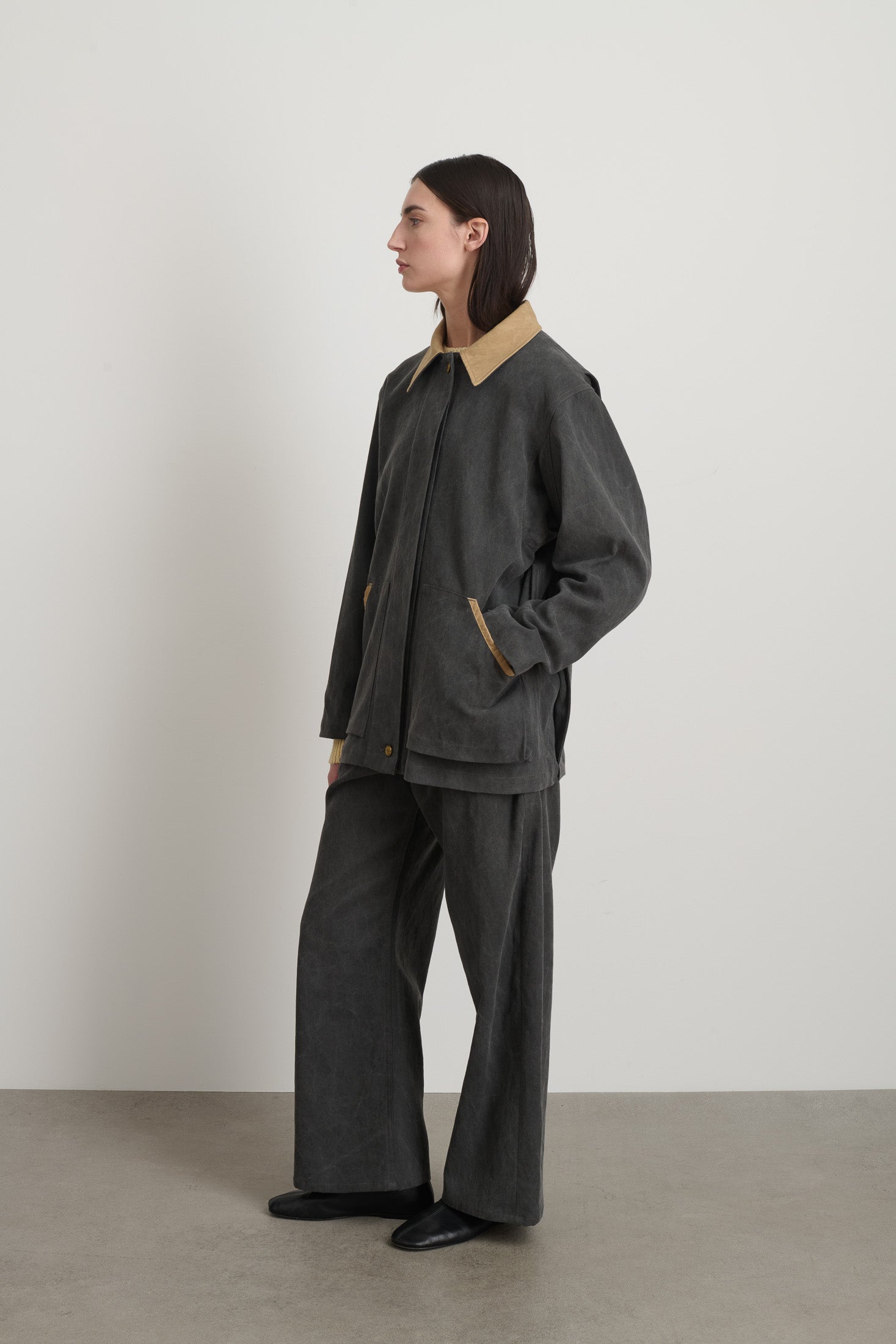 Workwear Jacket Washed Black