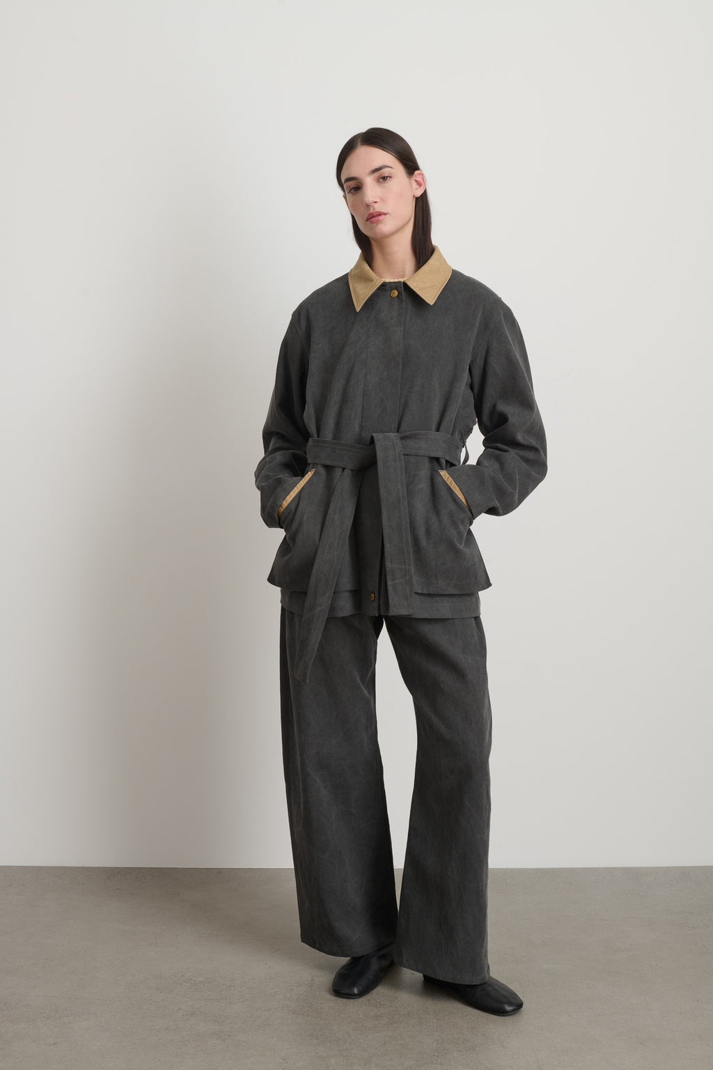 Workwear Jacket Washed Black