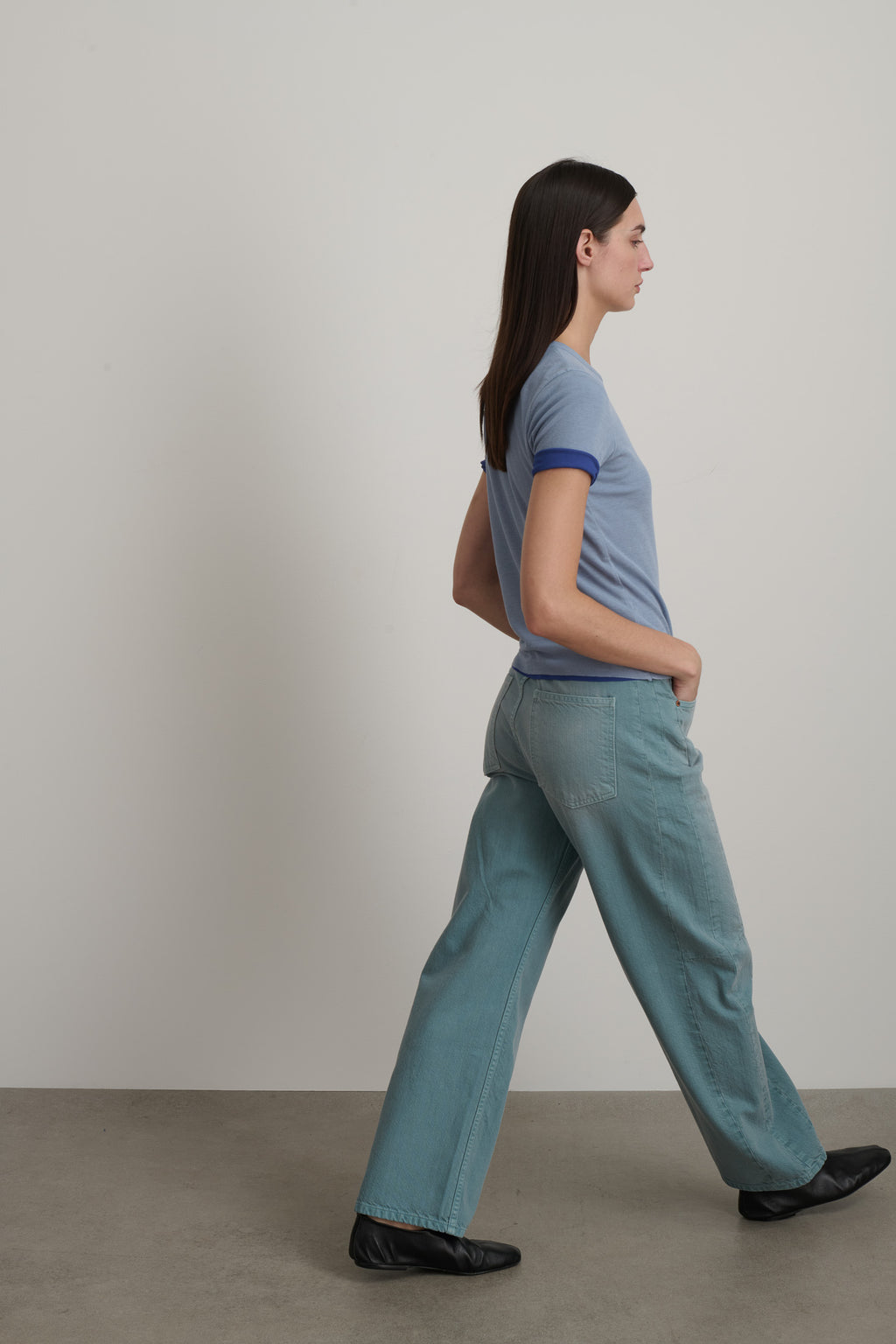 Double Tee Light Blue/Bright Blue