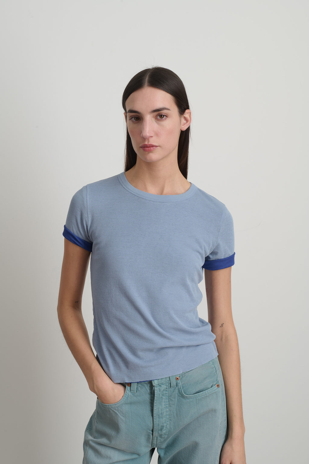 Double Tee Light Blue/Bright Blue