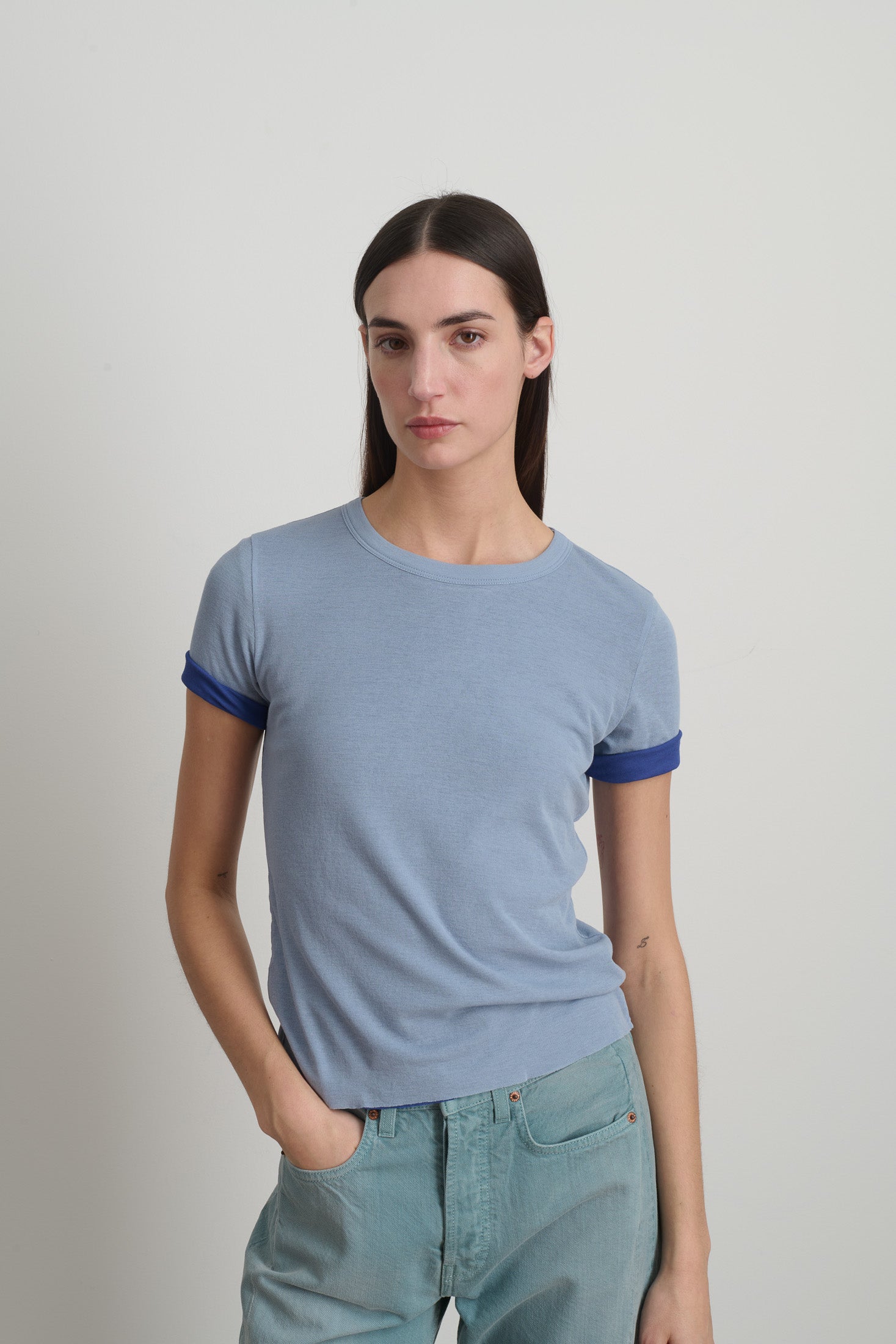 Double Tee Light Blue/Bright Blue