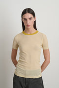 Ringer Tee Light Yellow/Yellow