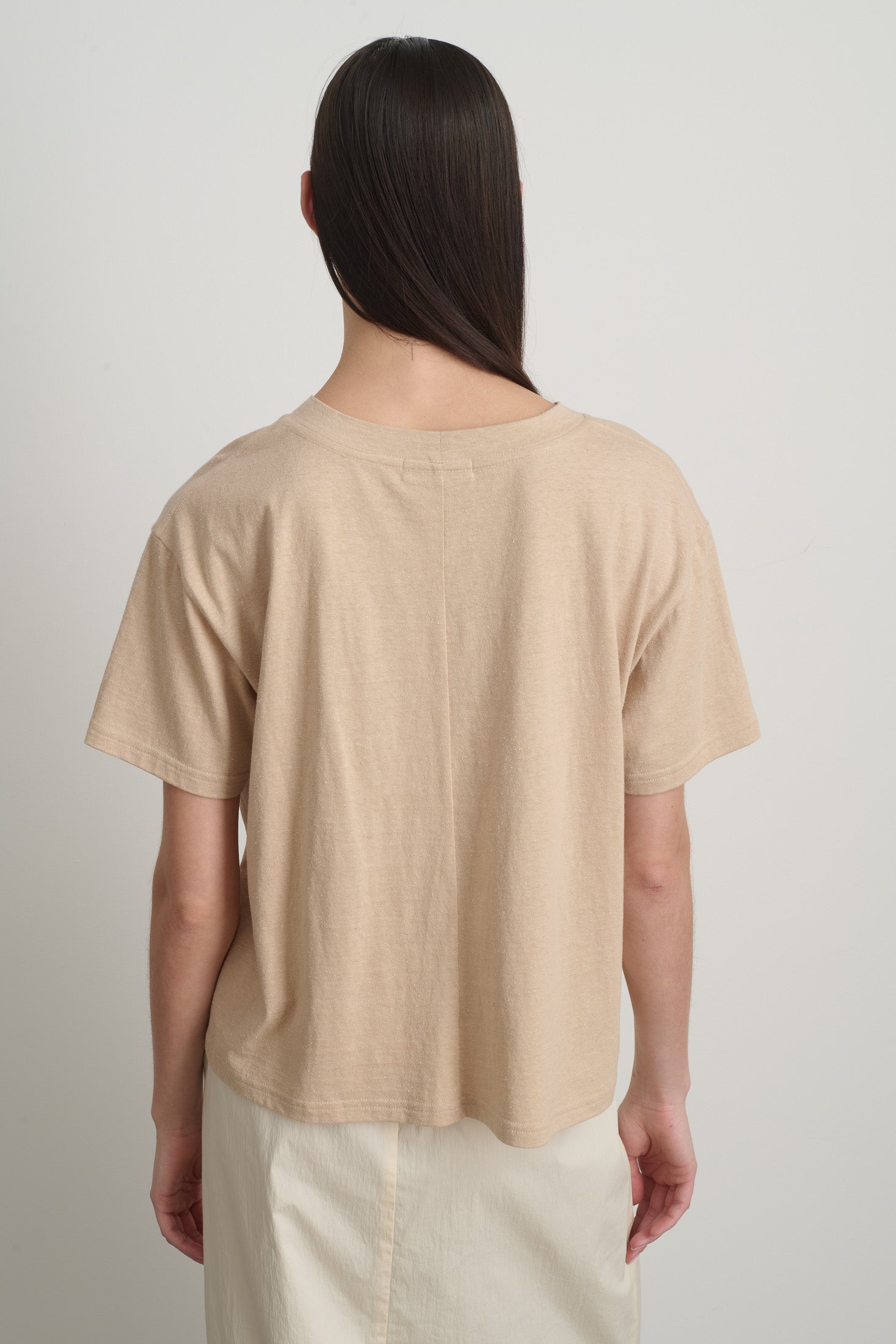 B Sides Atlas Pocket Tee Peach - Women | B SIDES – B Sides Jeans