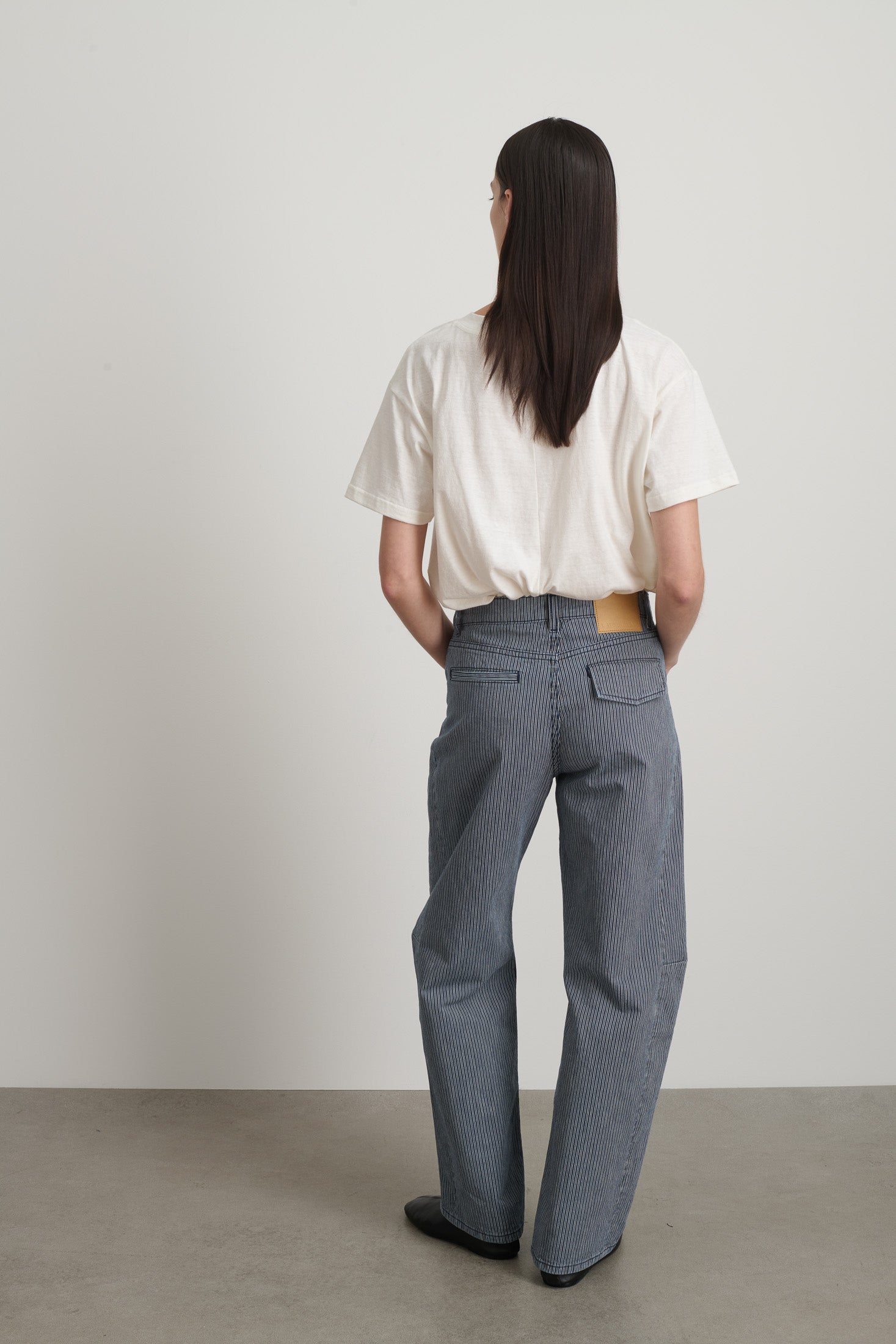 Lange Lasso Jean Indigo/White Stripe