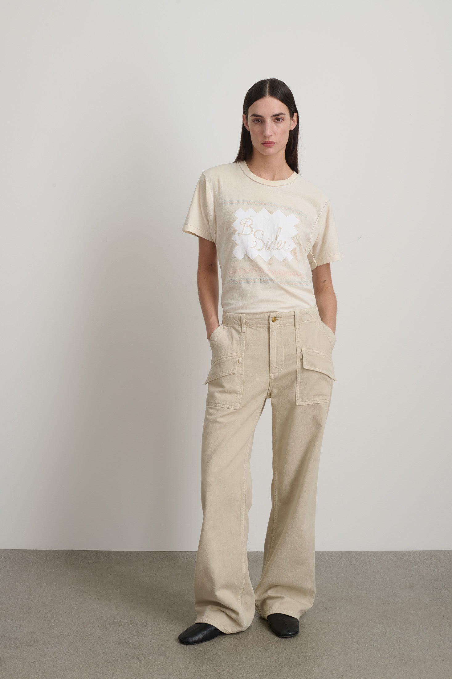 Roma Pant Chalk Overdye