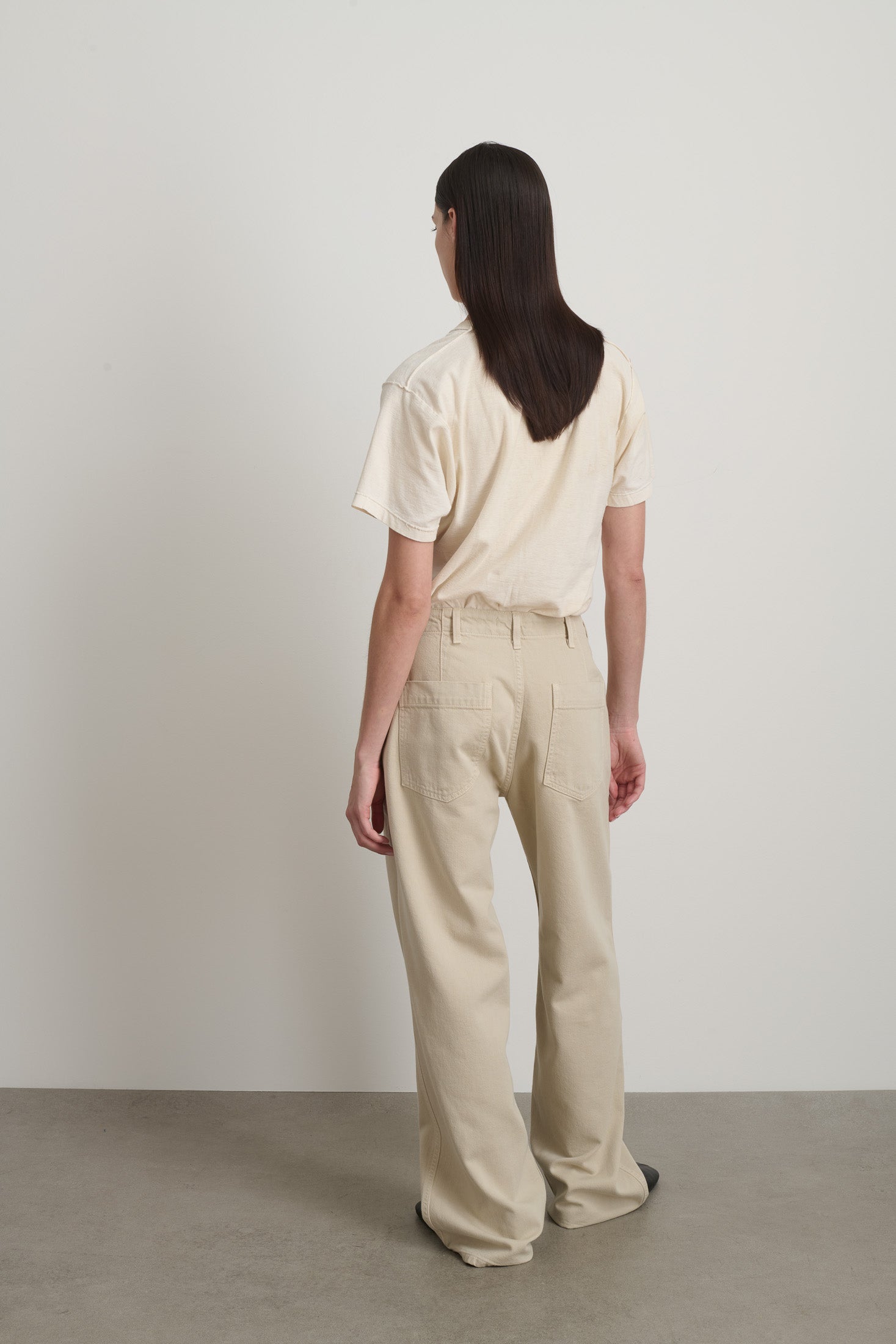 Roma Pant Chalk Overdye