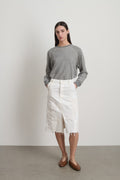 Madras Skirt Rework Vintage White