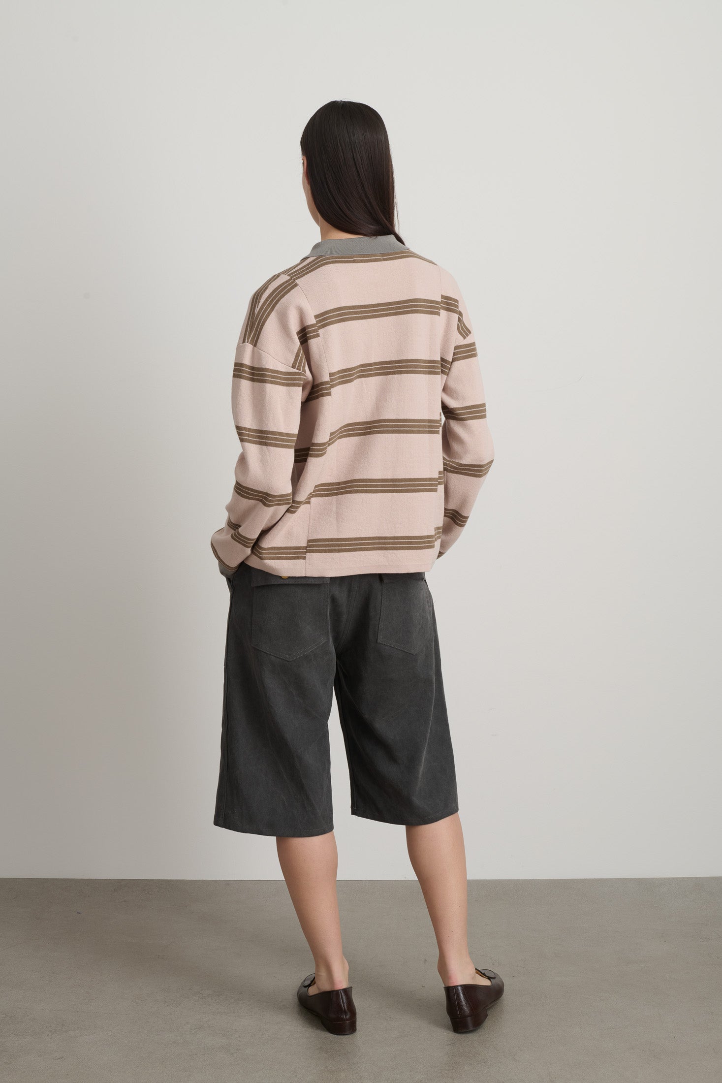 Rugby Polo Pink/Grey