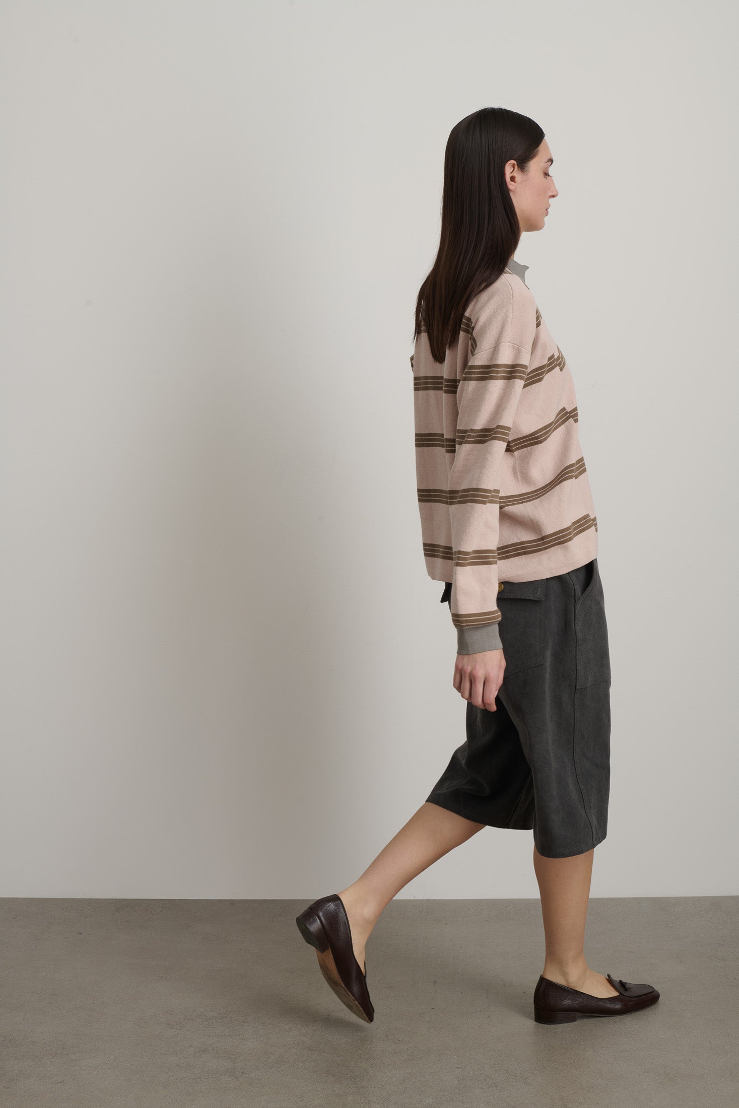 Rugby Polo Pink/Grey