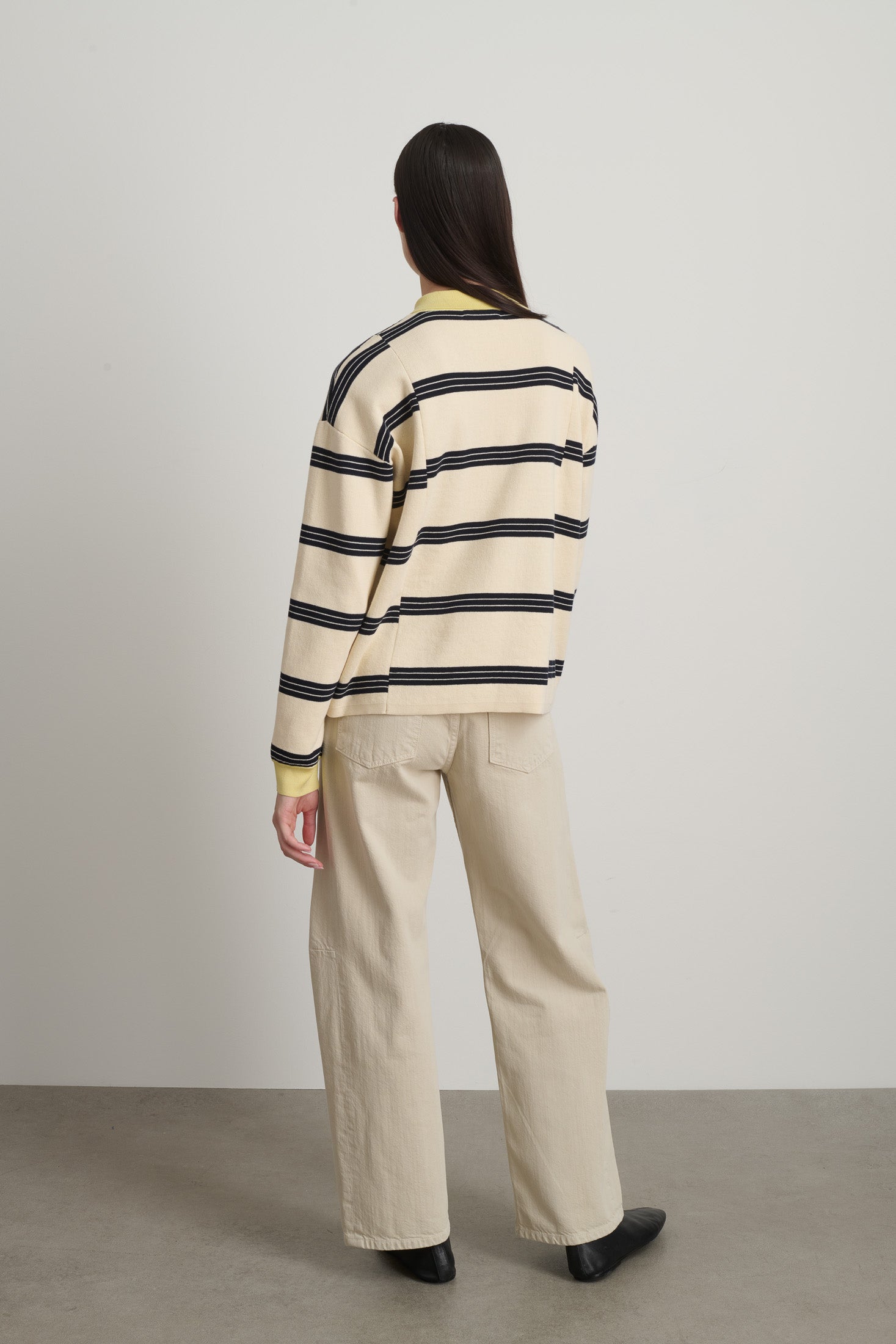 Rugby Polo White/Navy