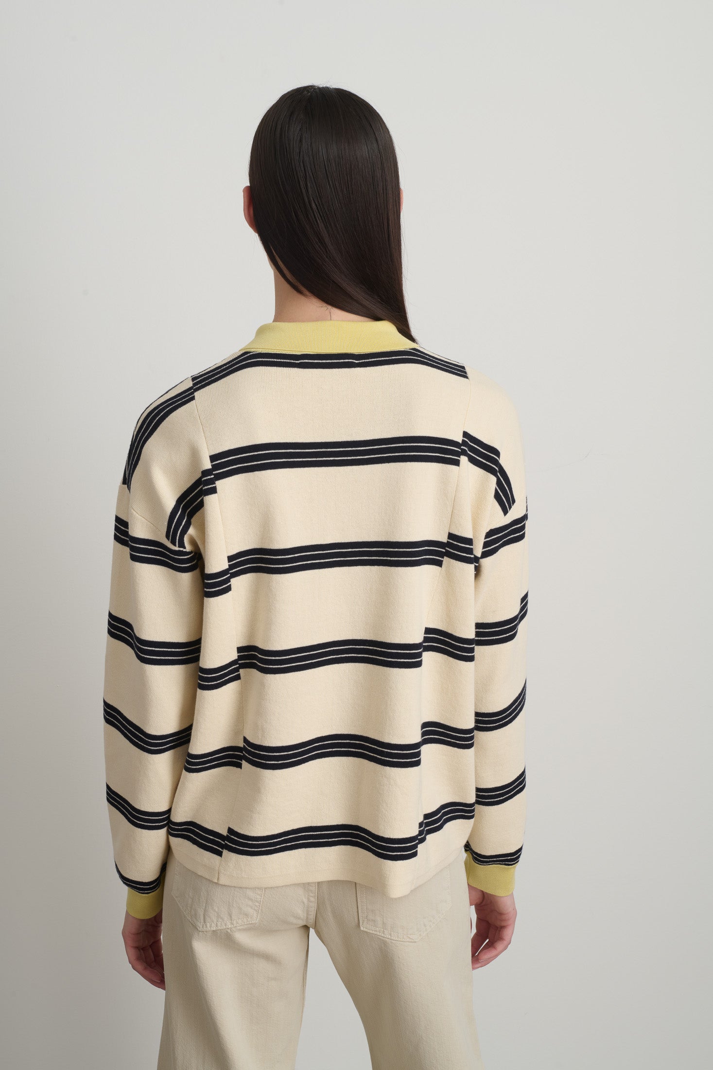 Rugby Polo White/Navy