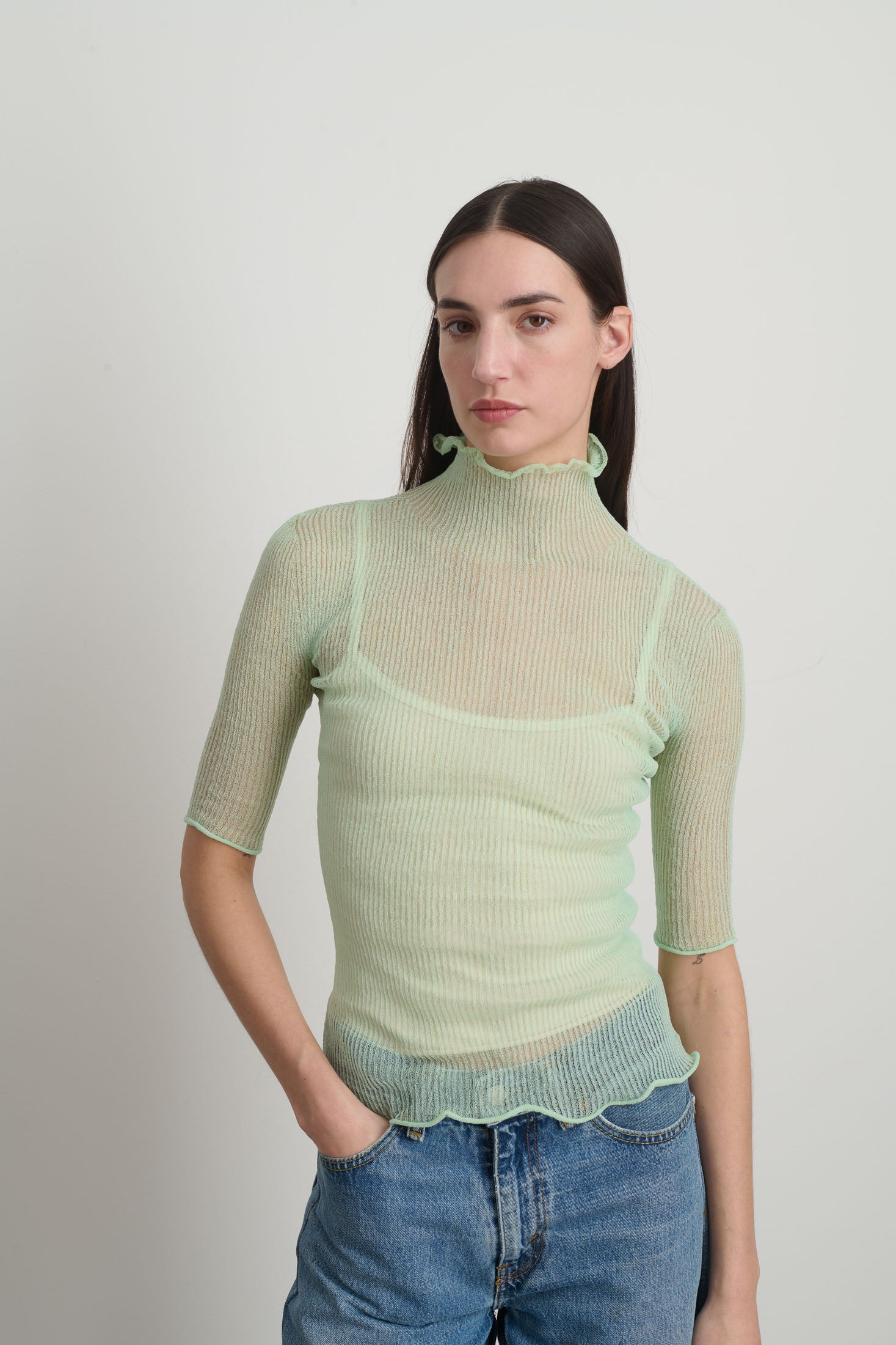 Sheer Turtleneck Lindon - Women | B SIDES – B Sides Jeans