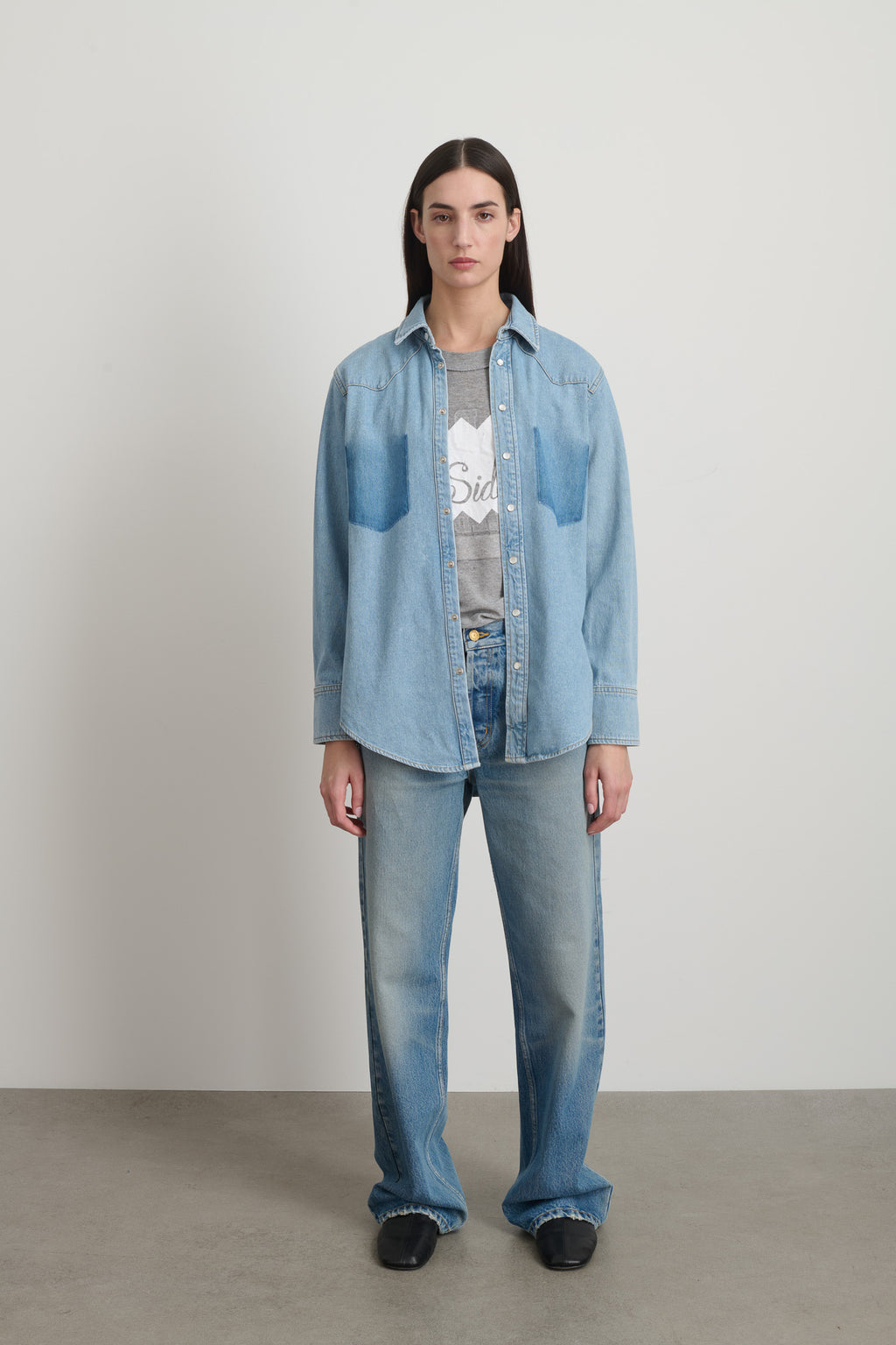 Liv Western Shirt Park Wash