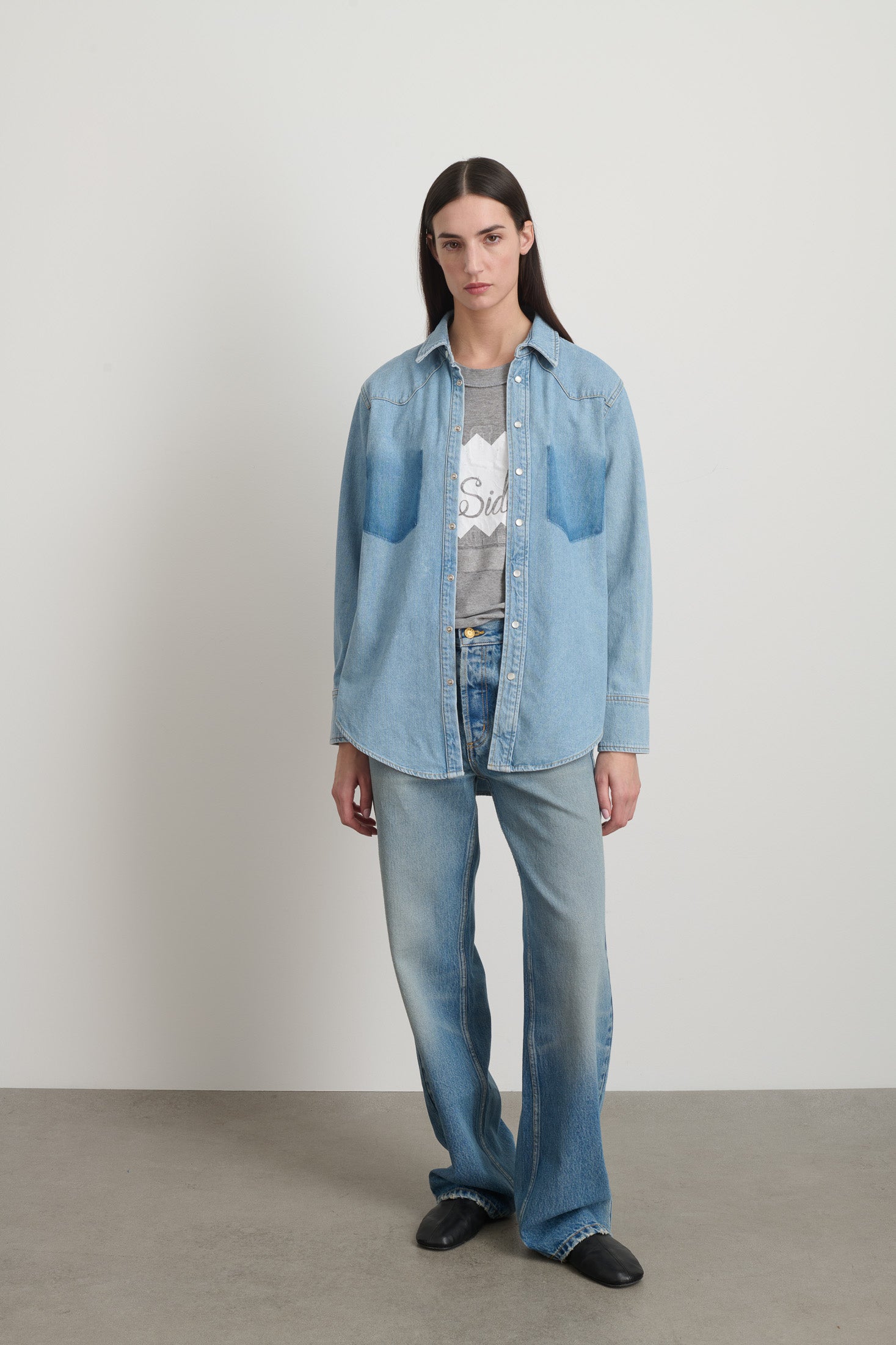 Liv Western Shirt Park Wash