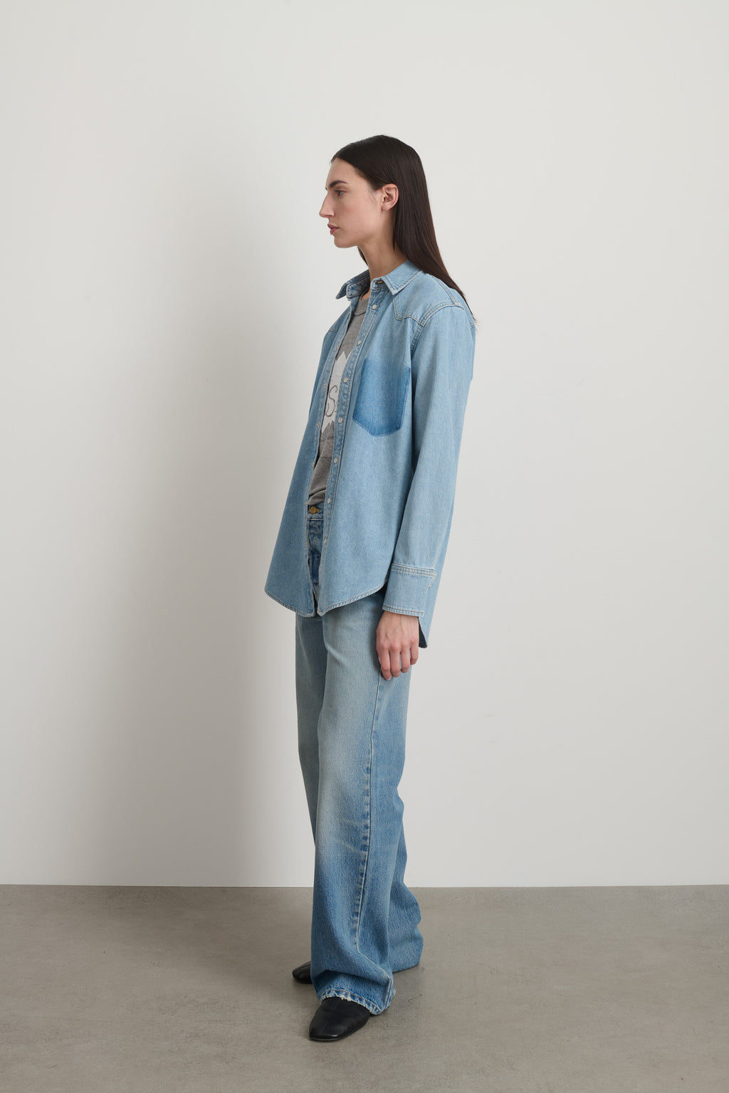 Liv Western Shirt Park Wash