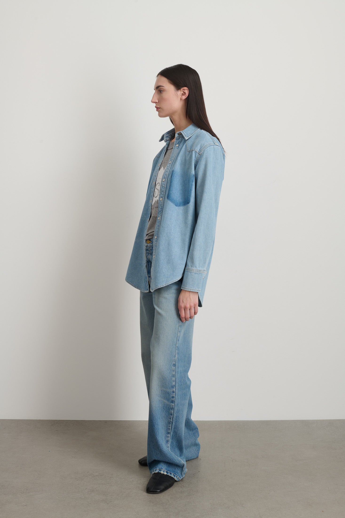 Liv Western Shirt Park Wash