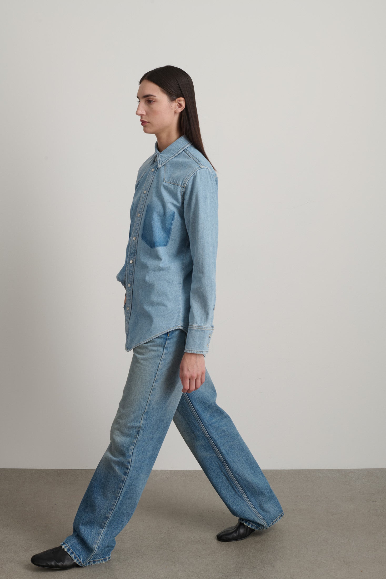 Liv Western Shirt Park Wash