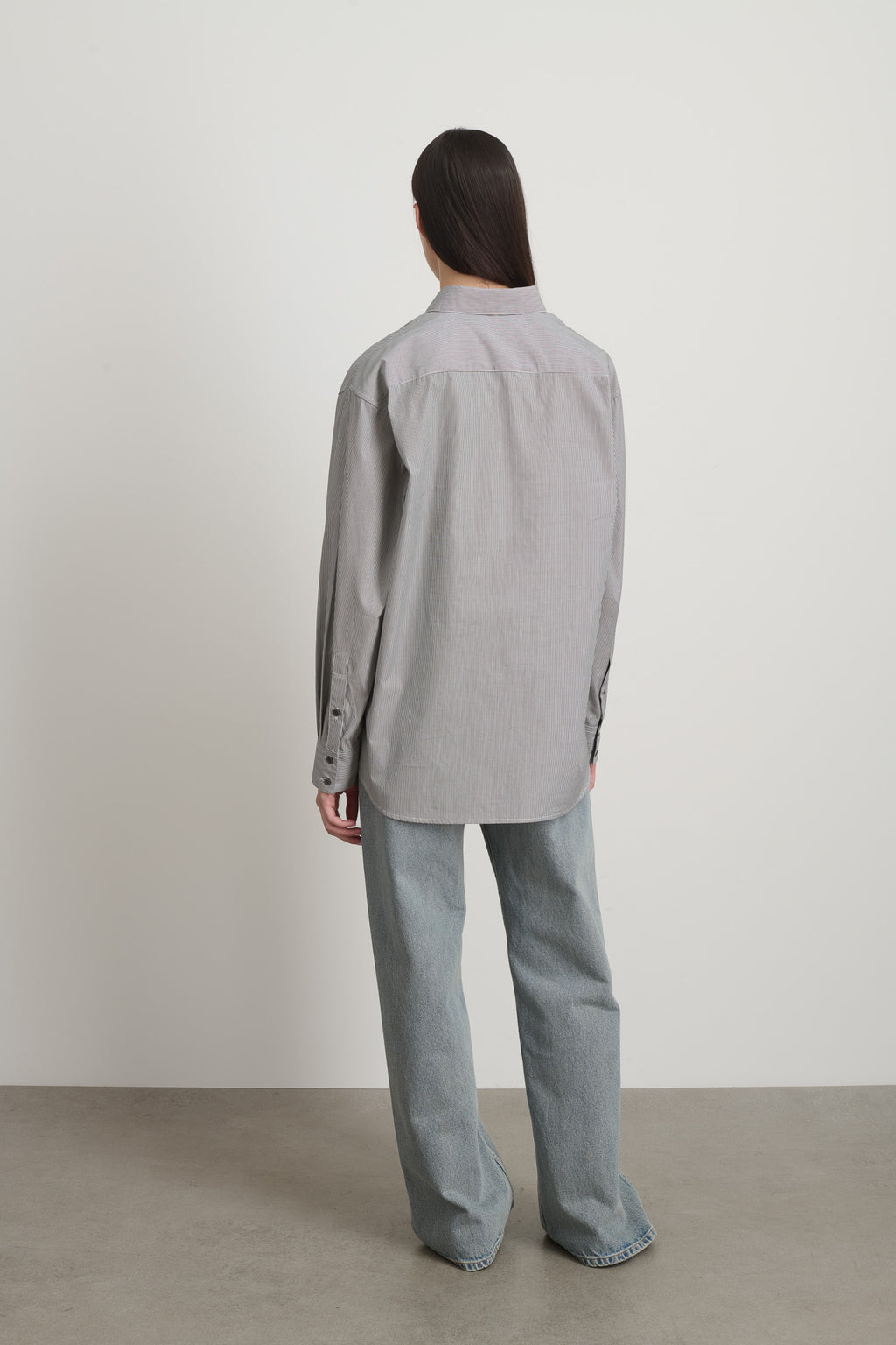 Nolan Shirt Black/White Stripe