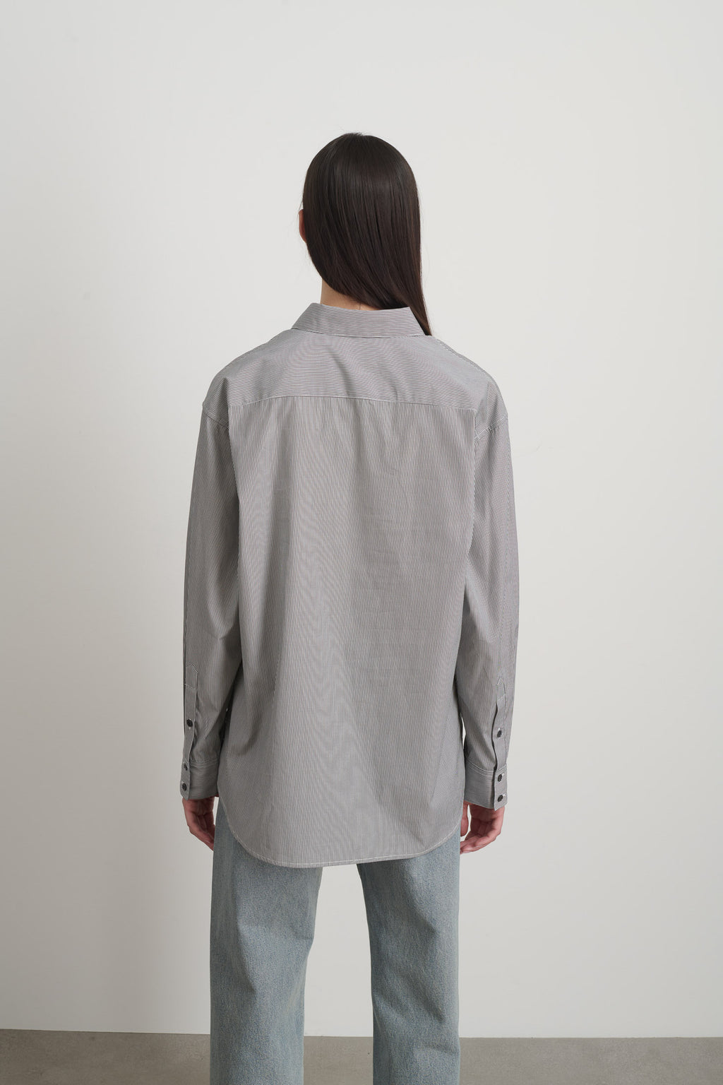 Nolan Shirt Black/White Stripe