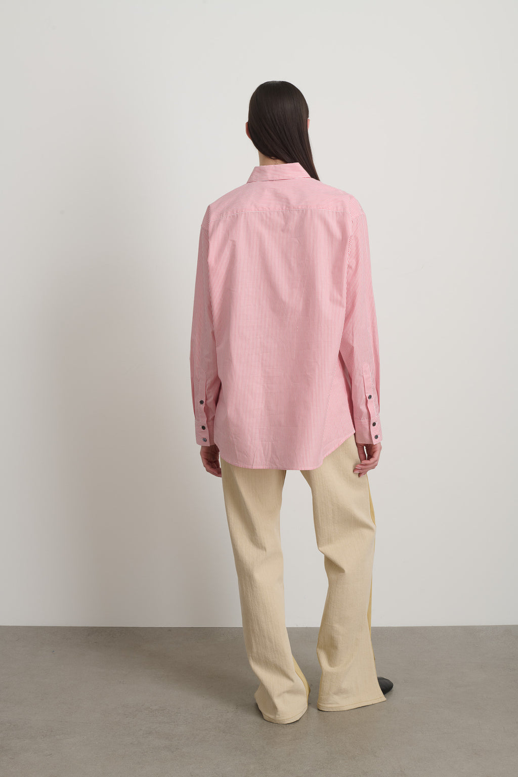 Nolan Shirt Pink/White Stripe