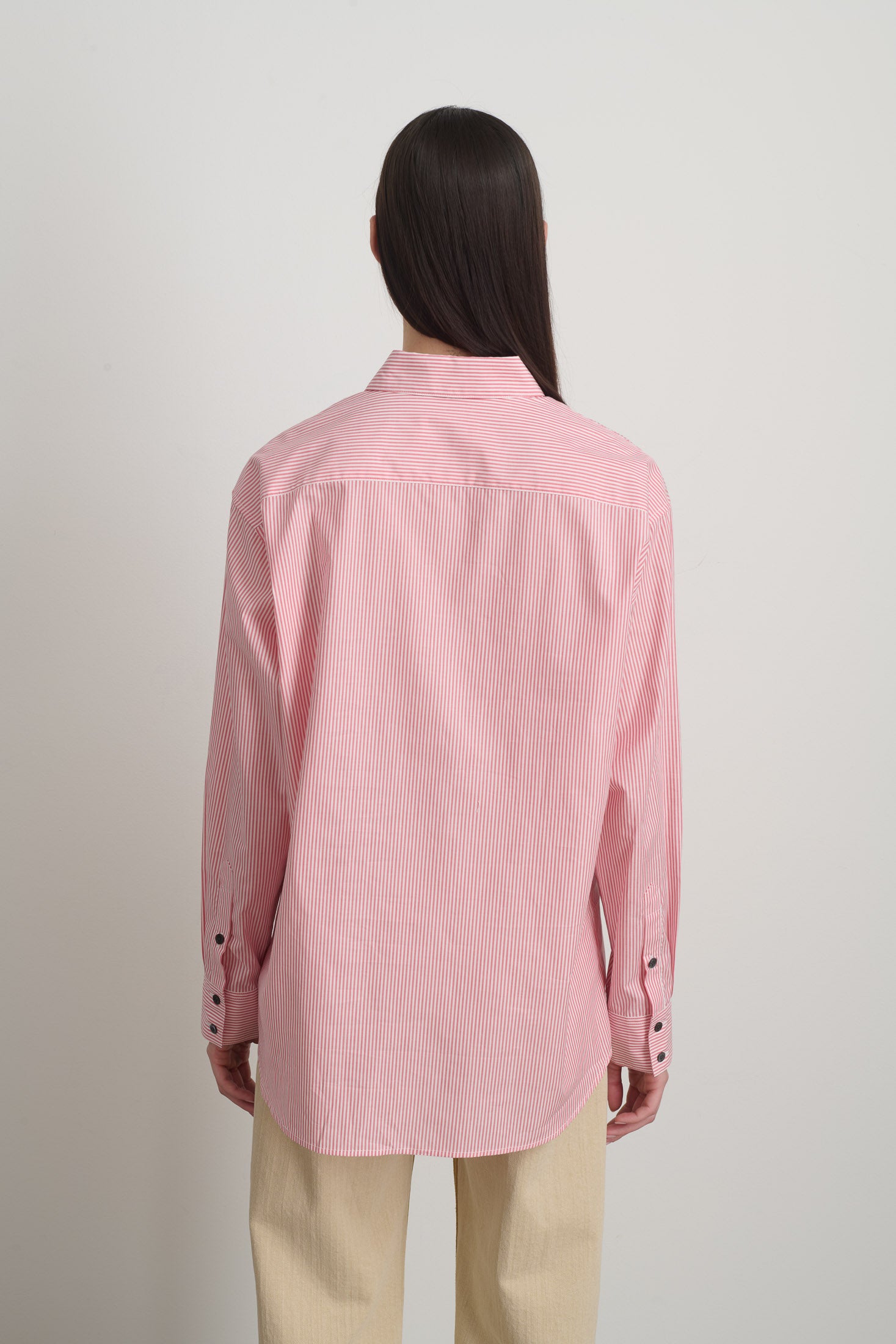 Nolan Shirt Pink/White Stripe