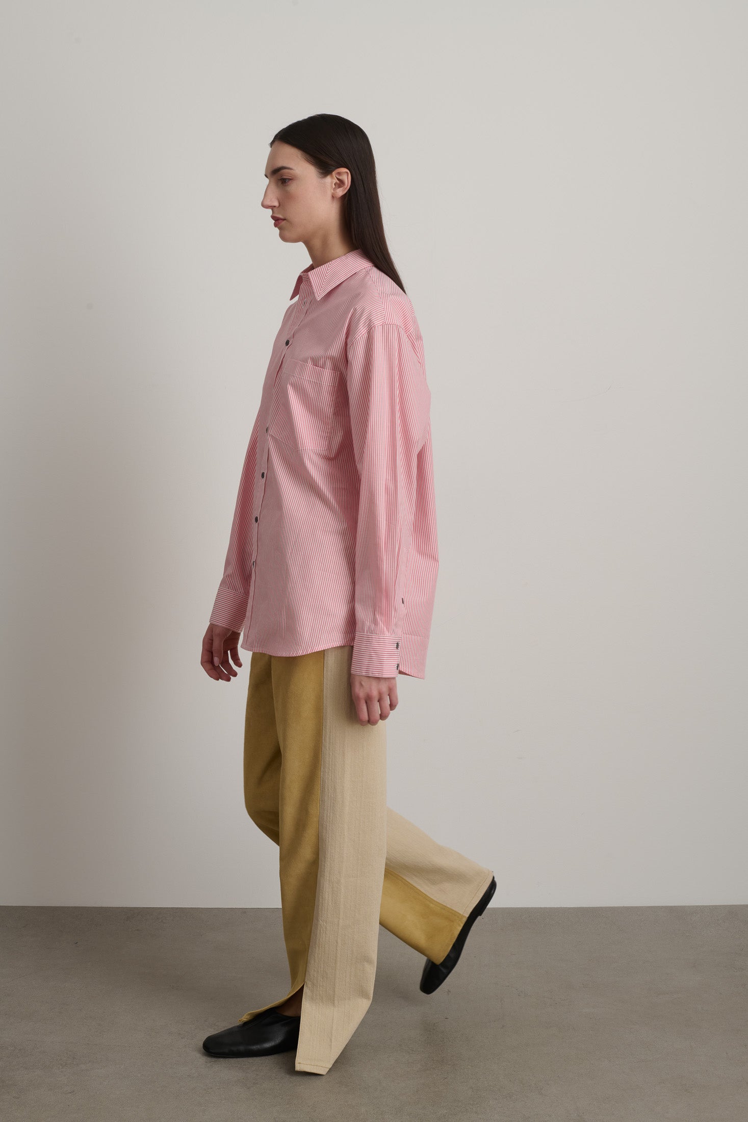 Nolan Shirt Pink/White Stripe