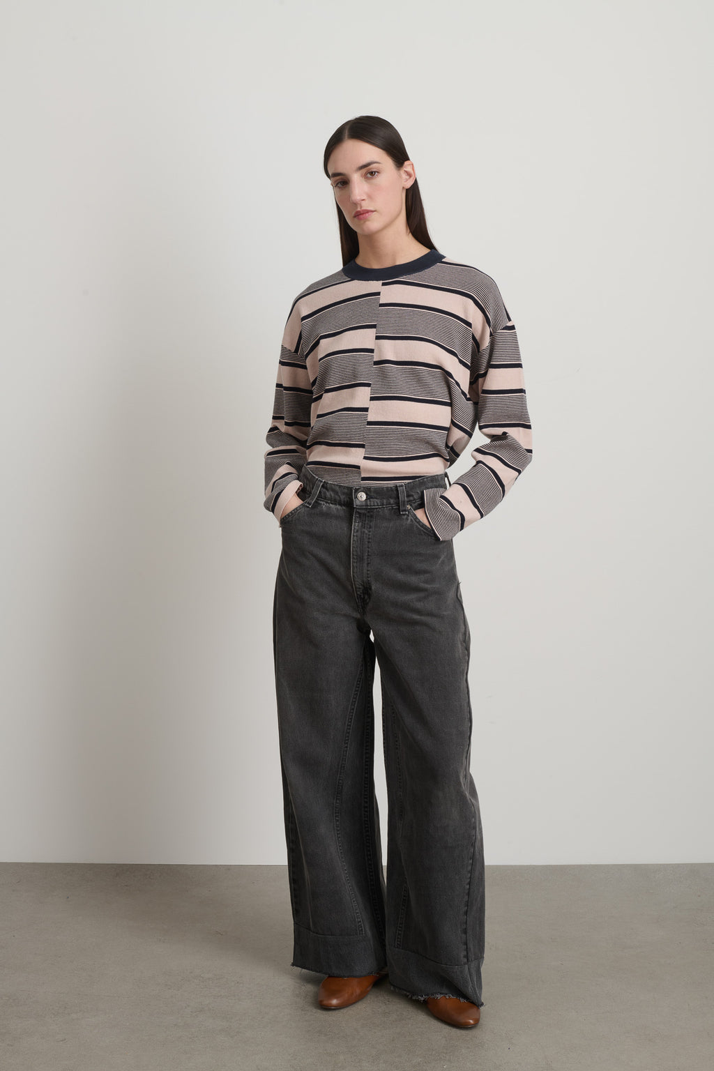 Reworked Vintage Culotte Vintage Black