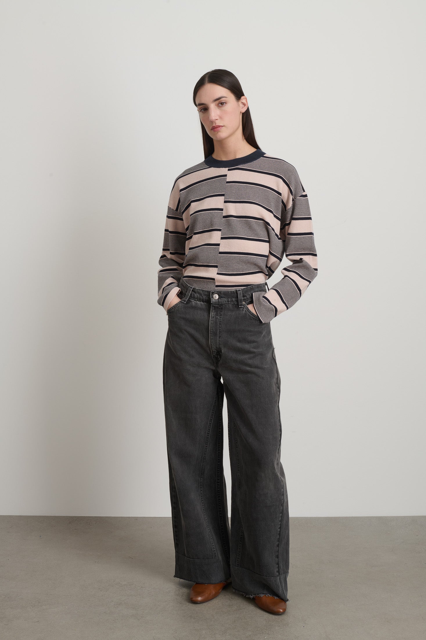 Reworked Vintage Culotte Vintage Black