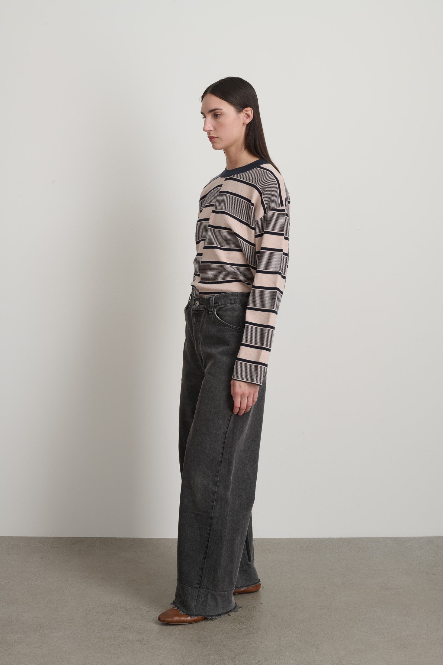 Reworked Vintage Culotte Vintage Black