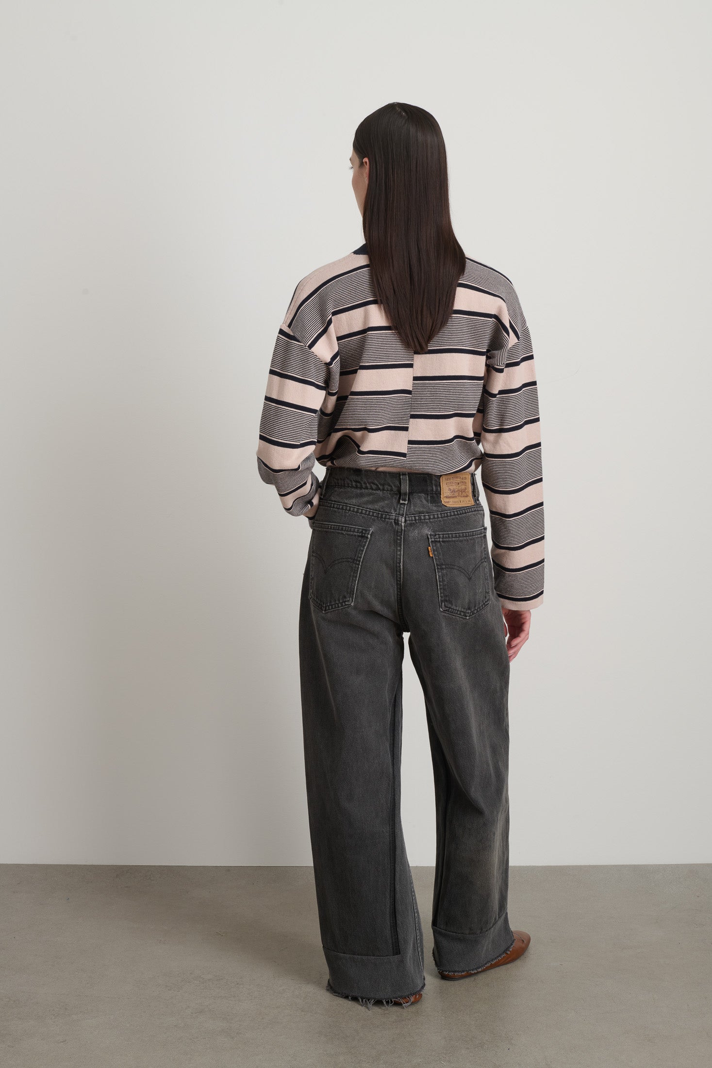 Reworked Vintage Culotte Vintage Black