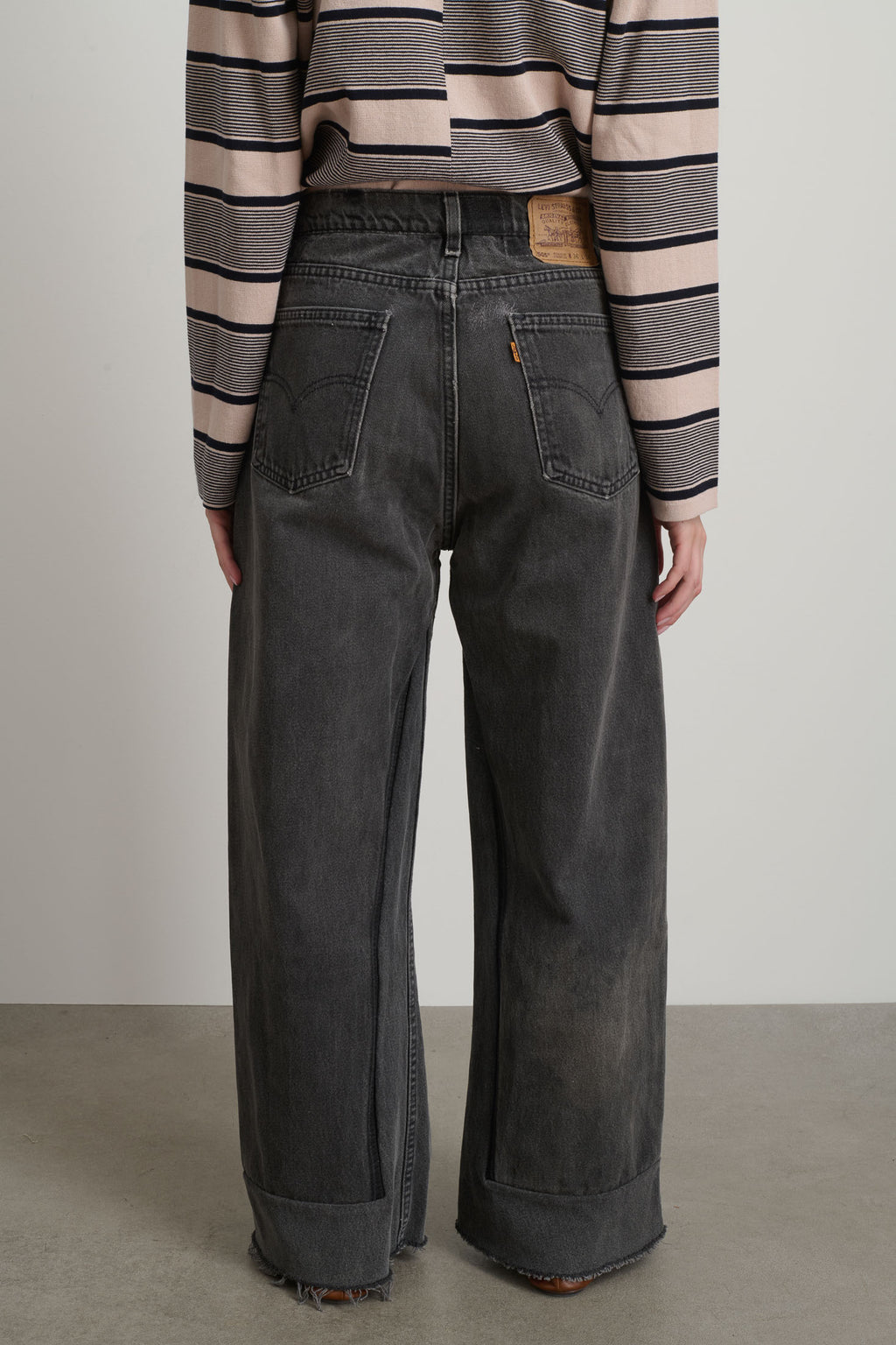 Reworked Vintage Culotte Vintage Black