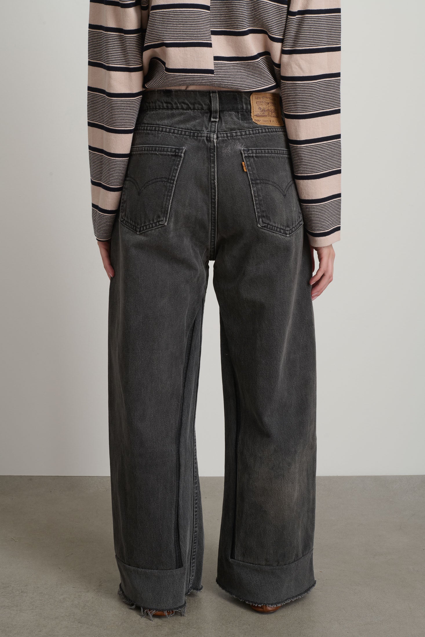 Reworked Vintage Culotte Vintage Black