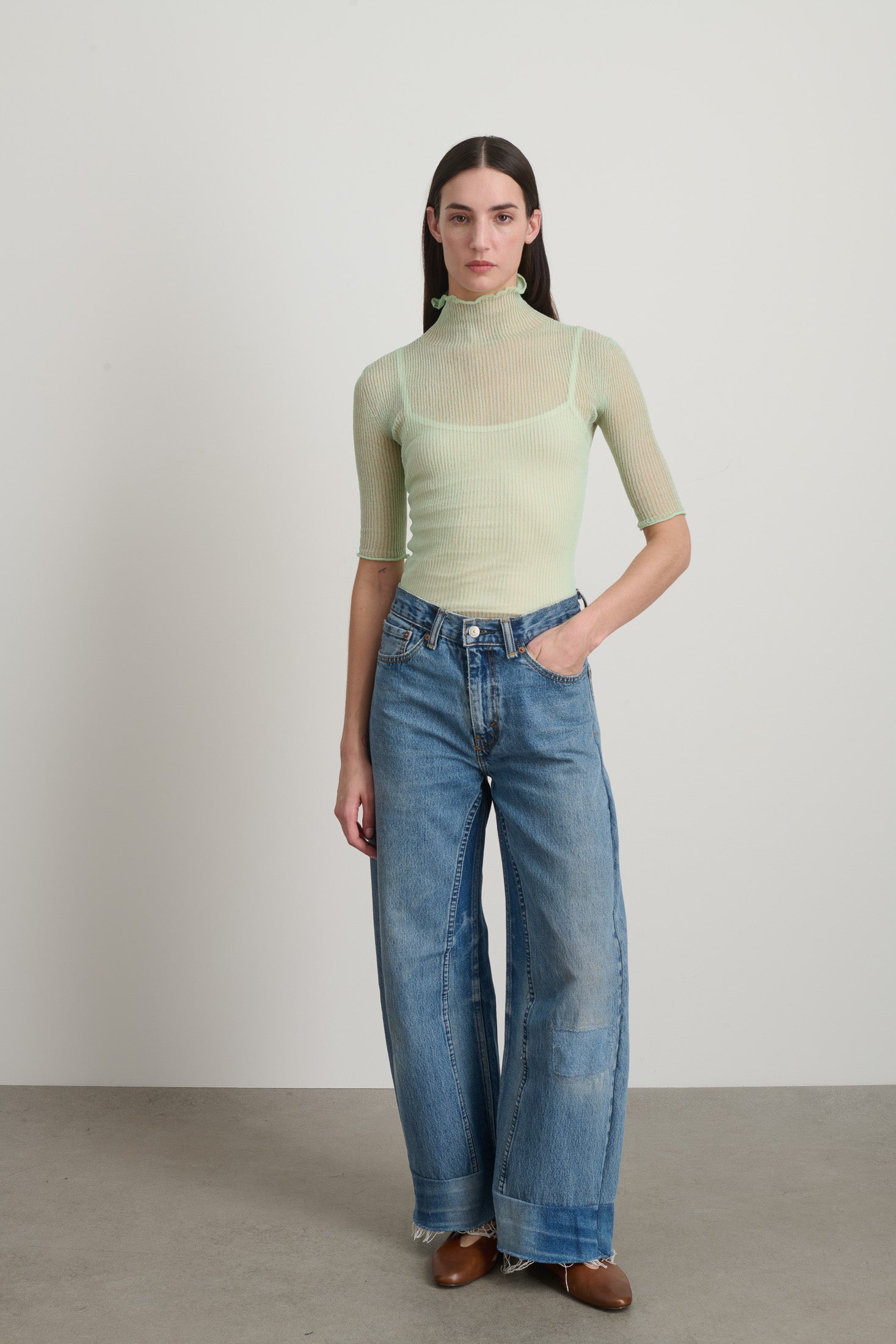 Reworked Vintage Culotte Vintage Indigo