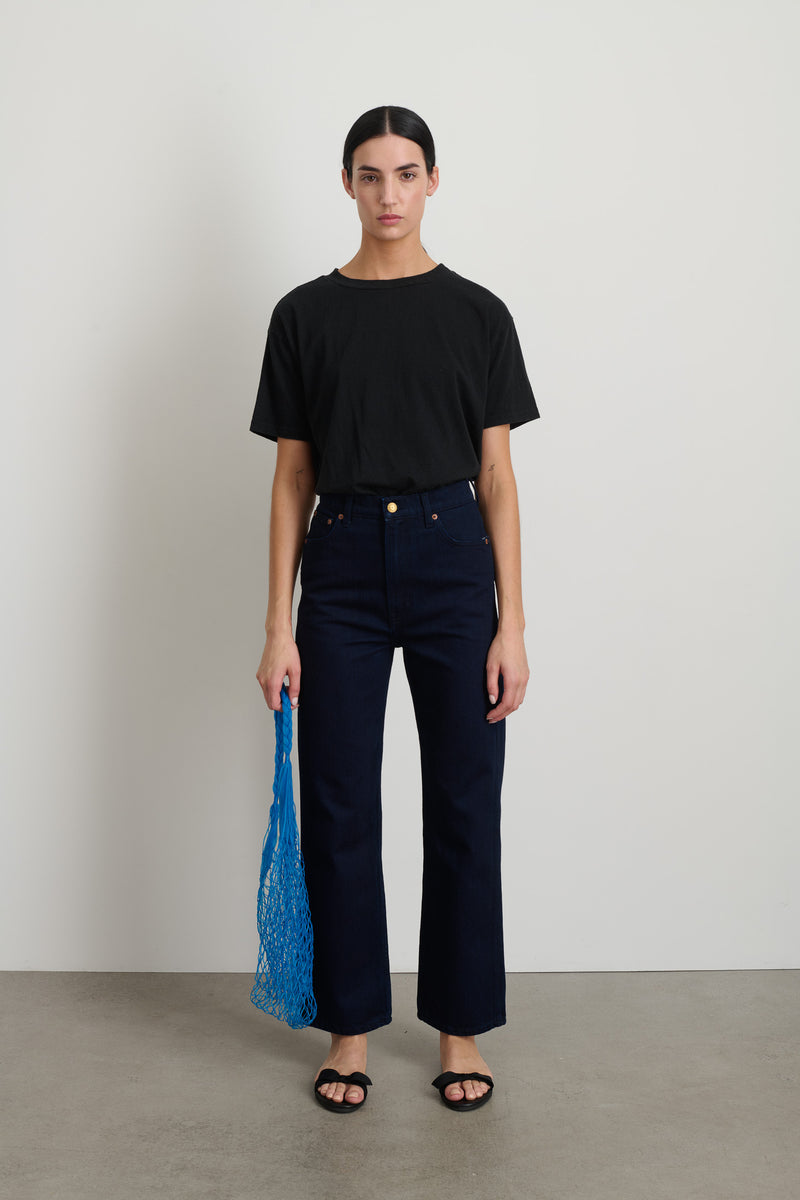 Indigo Rinse Straight Authentic Denim Jeans